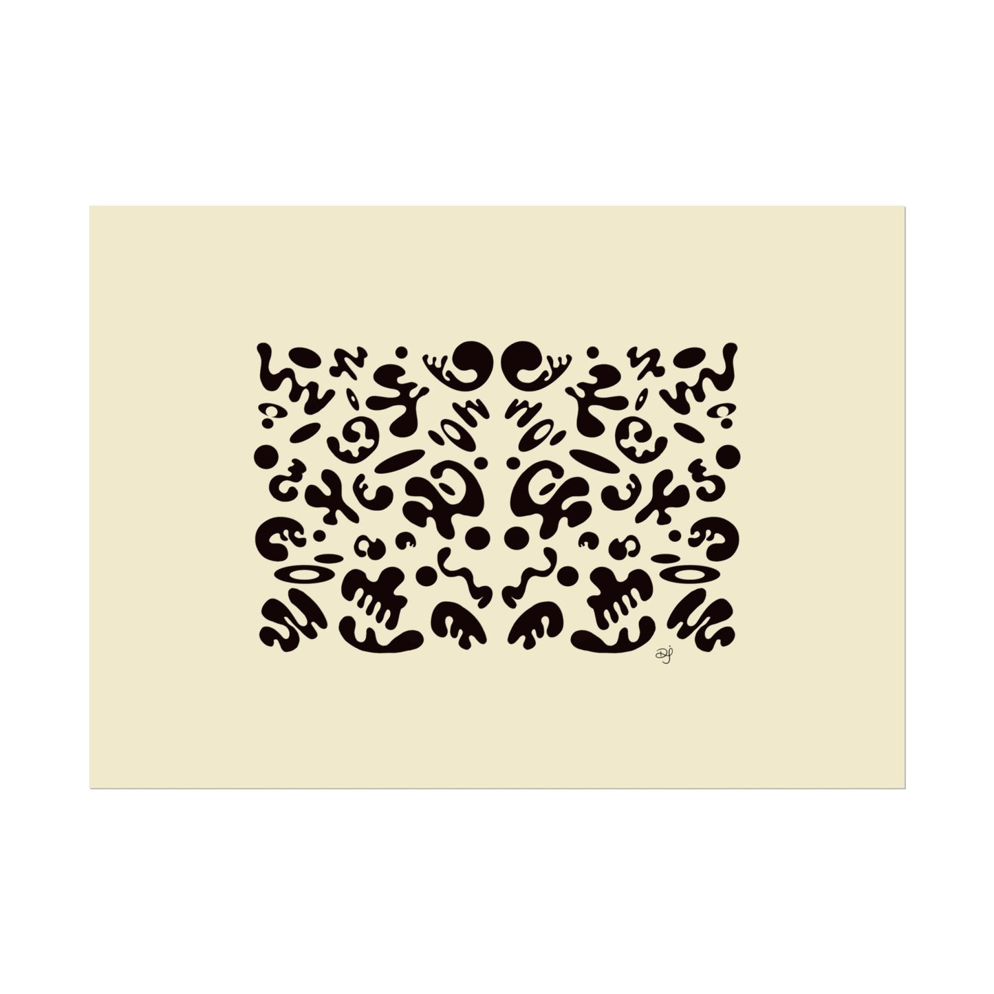 Mirror Work Rolled Poster (Landscape) - Blank Page