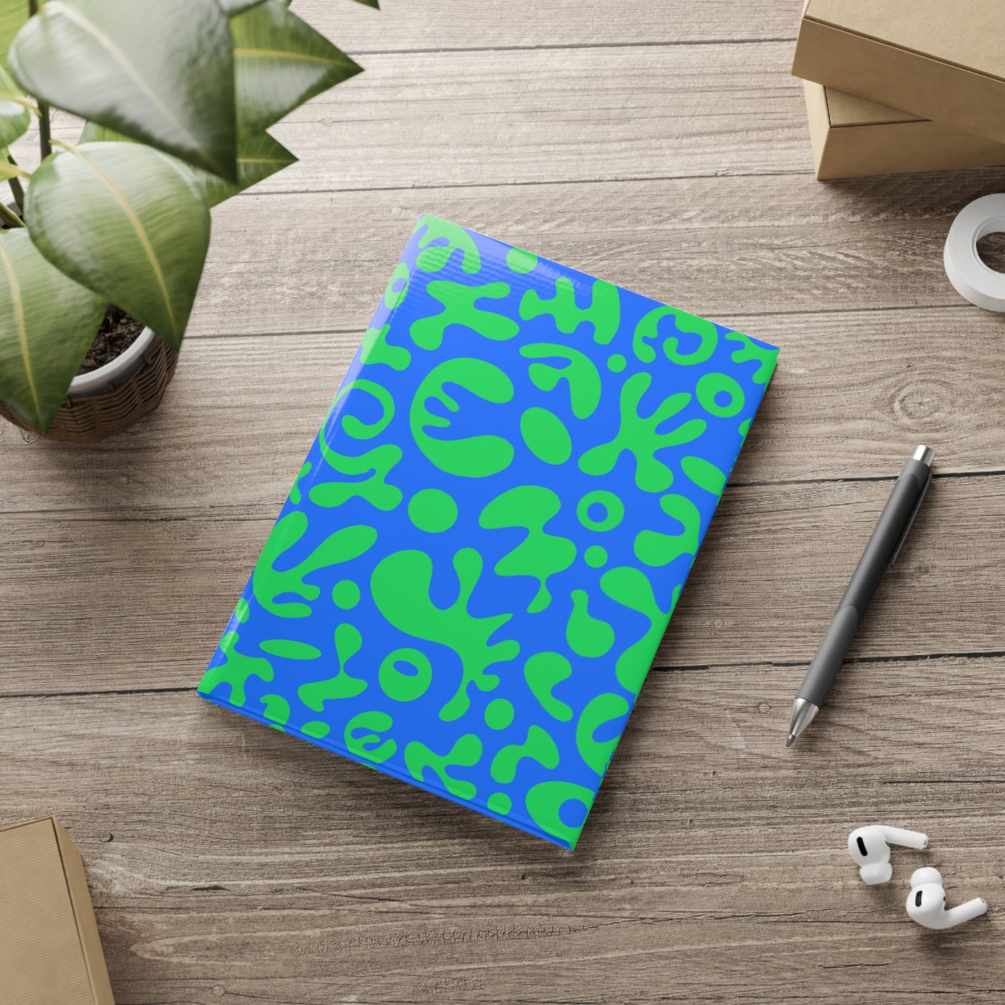 Pure Imagination Hardcover Notebook w Puffy Cover - Tide Pool