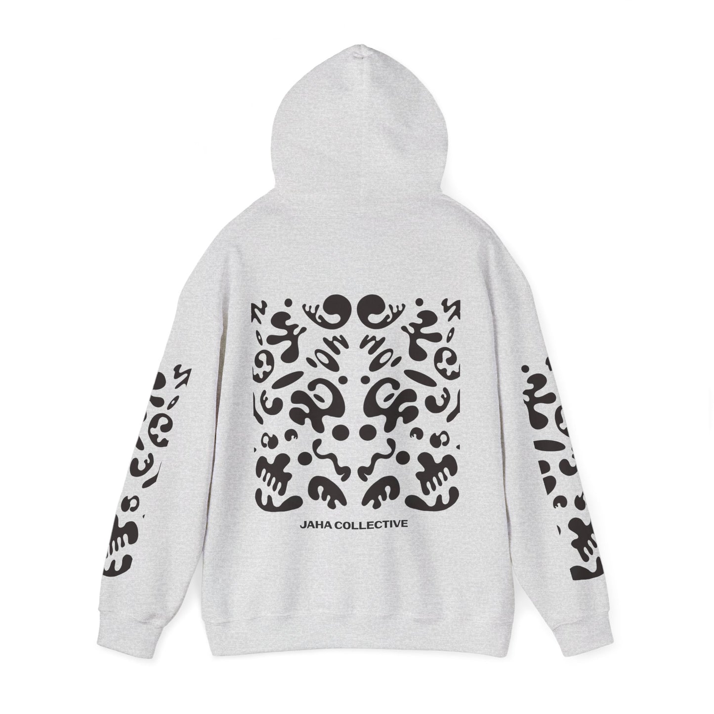 Mirror Work Unisex Heavy Blend™ Hooded Sweatshirt - Smoke Signal Black Print