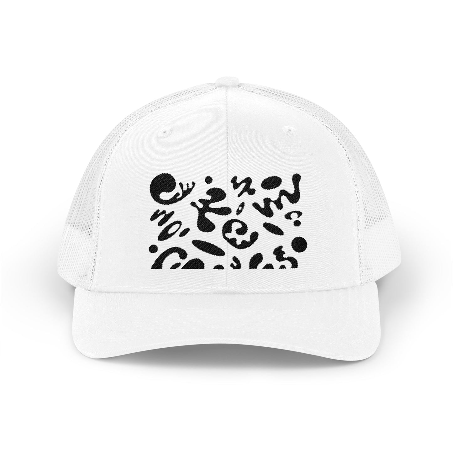 Pure Imagination Embroidered Retro Trucker Hat - Smoke Signal Black