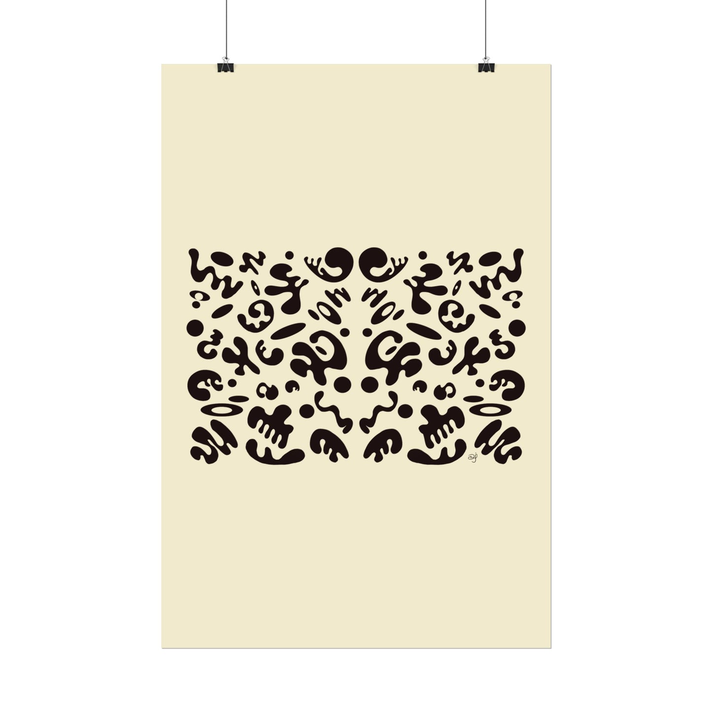 Mirror Work Rolled Poster (Portrait) - Blank Page