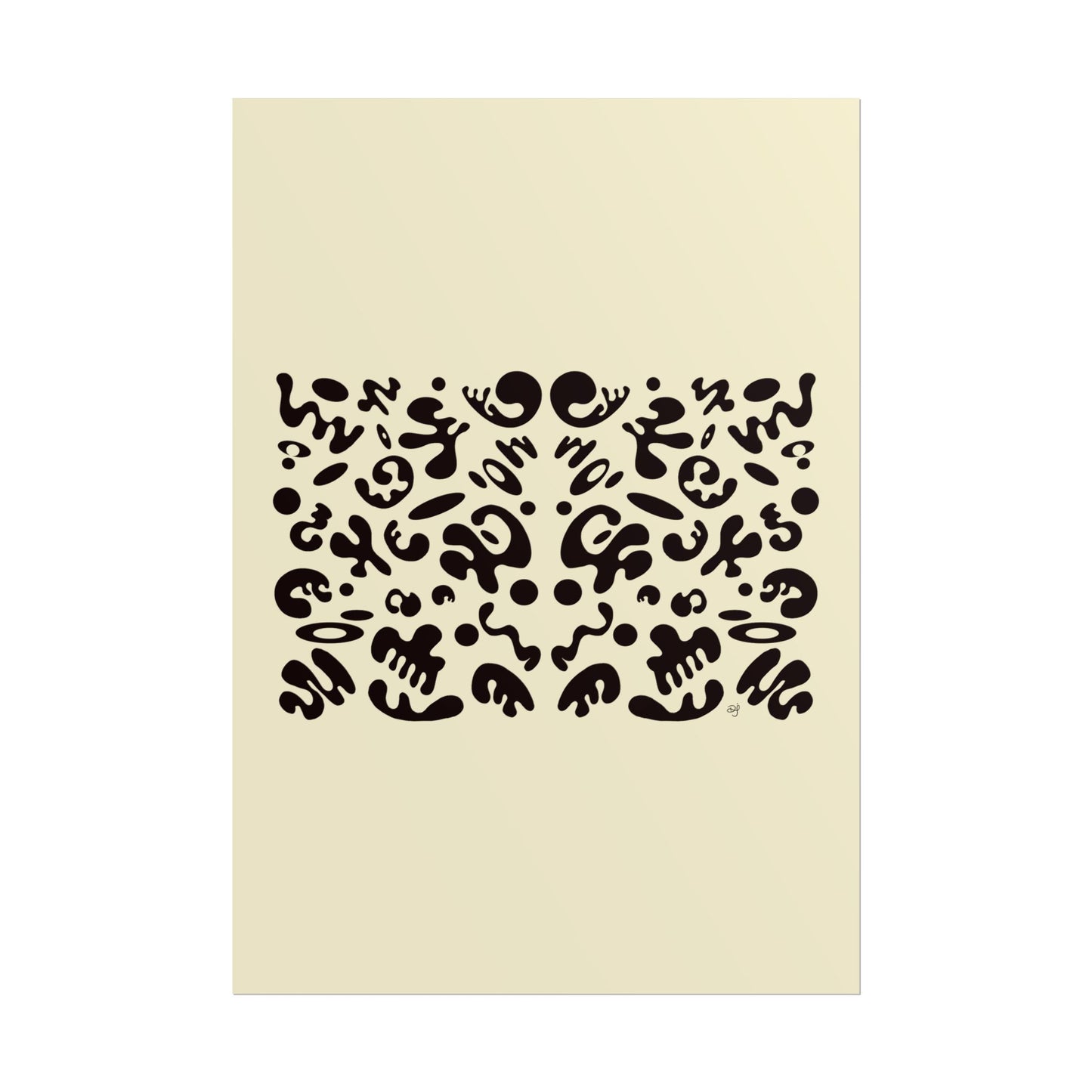 Mirror Work Rolled Poster (Portrait) - Blank Page