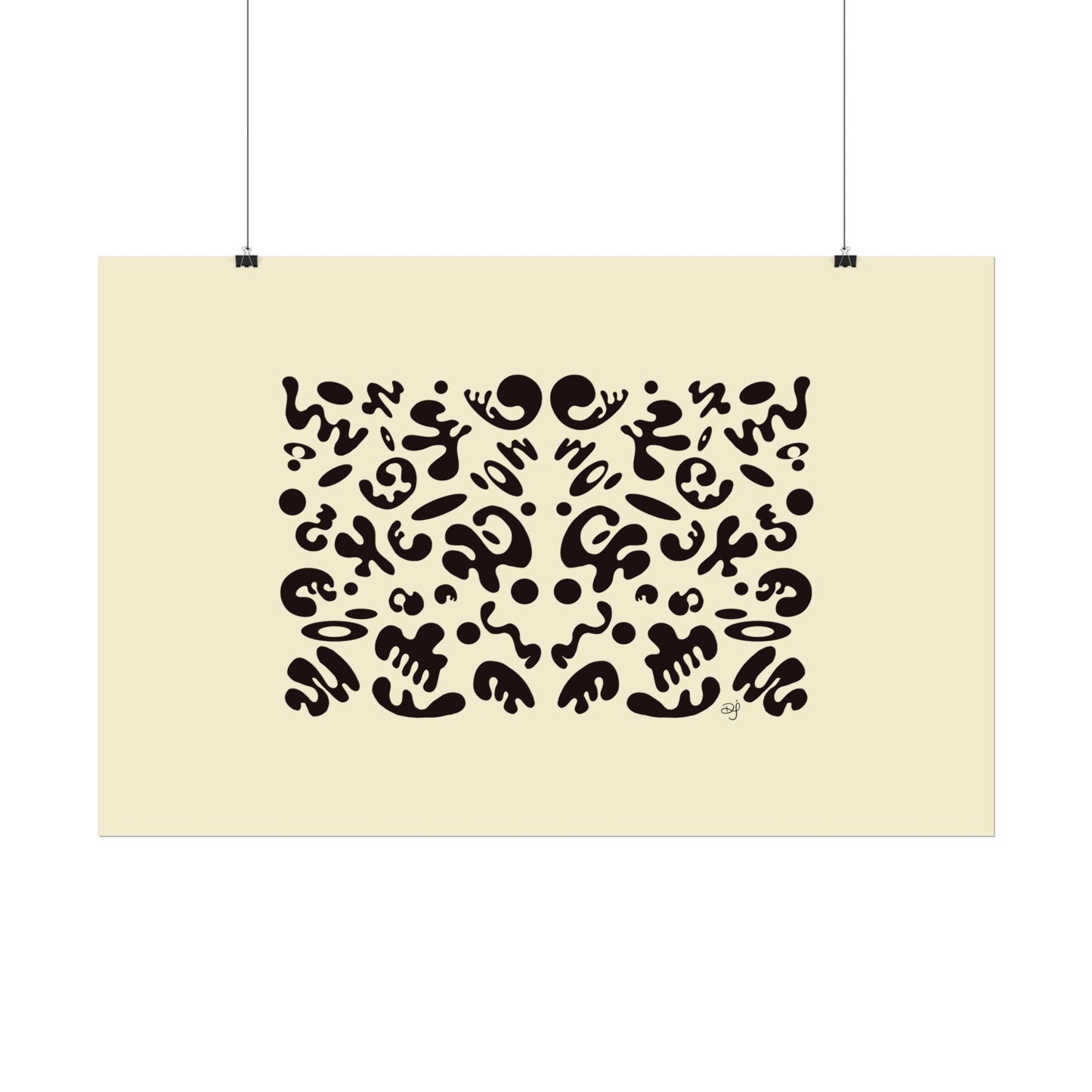 Mirror Work Rolled Poster (Landscape) - Blank Page