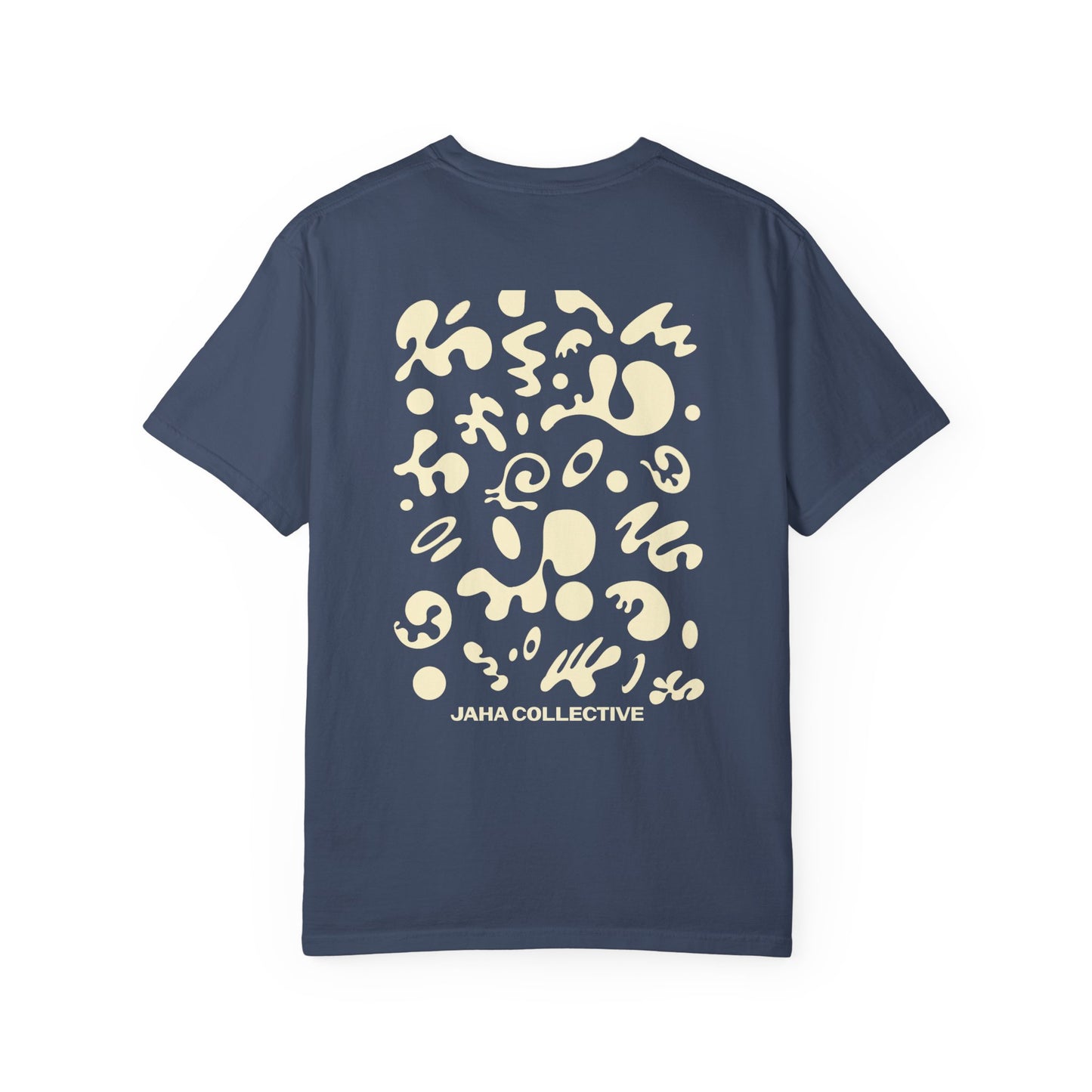 Pure Imagination Unisex Garment-Dyed T-Shirt (Cool Neutrals) - Blank Page White Print