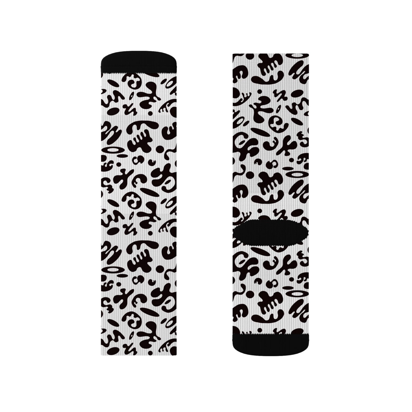 Adorn'd Print Socks - Starlight White