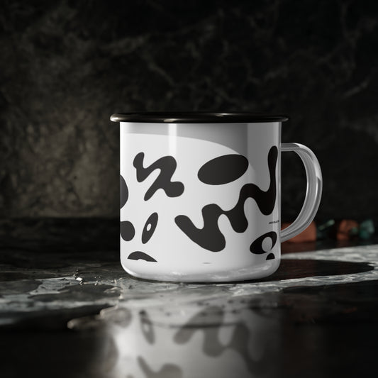 Nourish'd Enamel Camping Mug w Black Rim