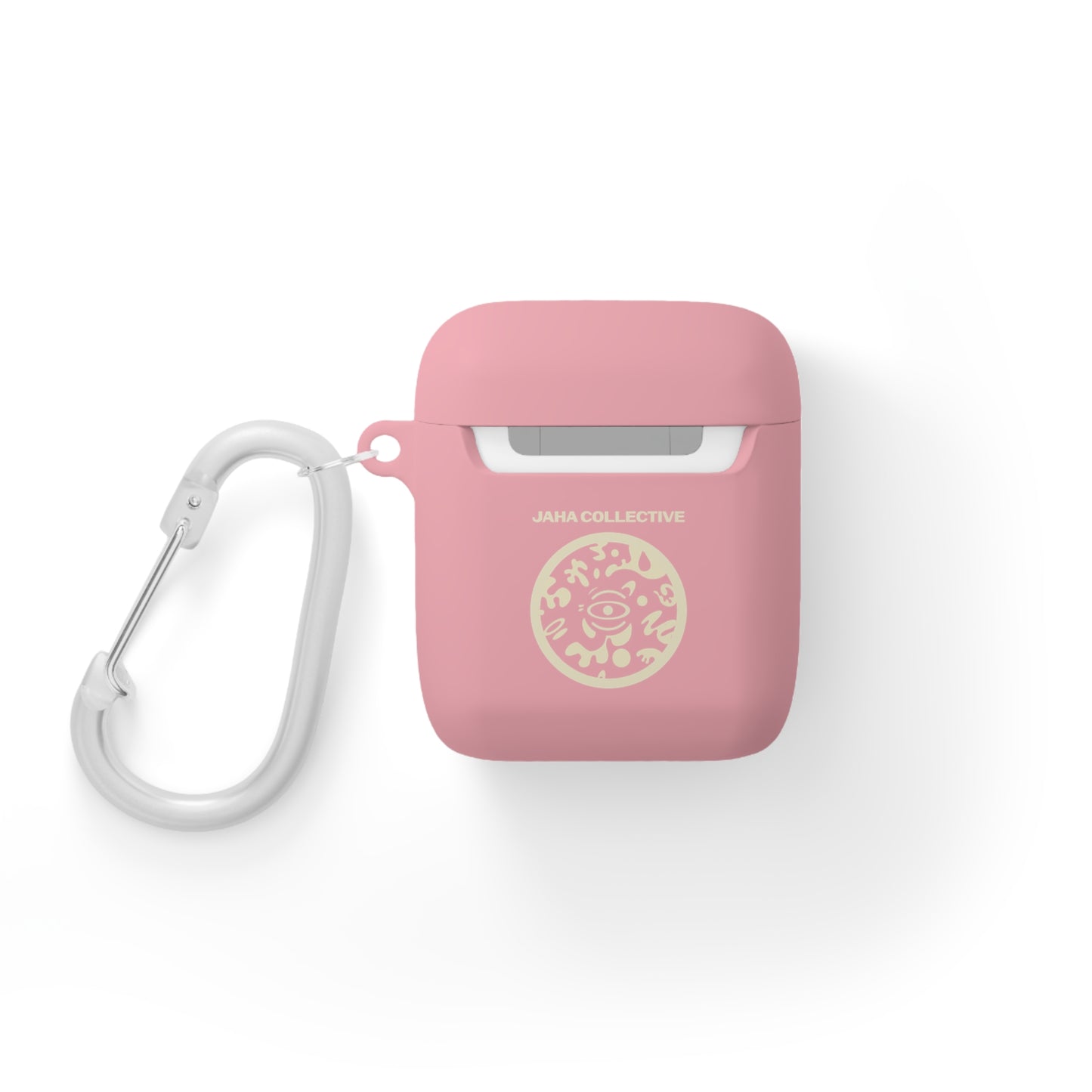 Adorn'd Logo Hard Plastic Airpods Case Cover- Blank Page White