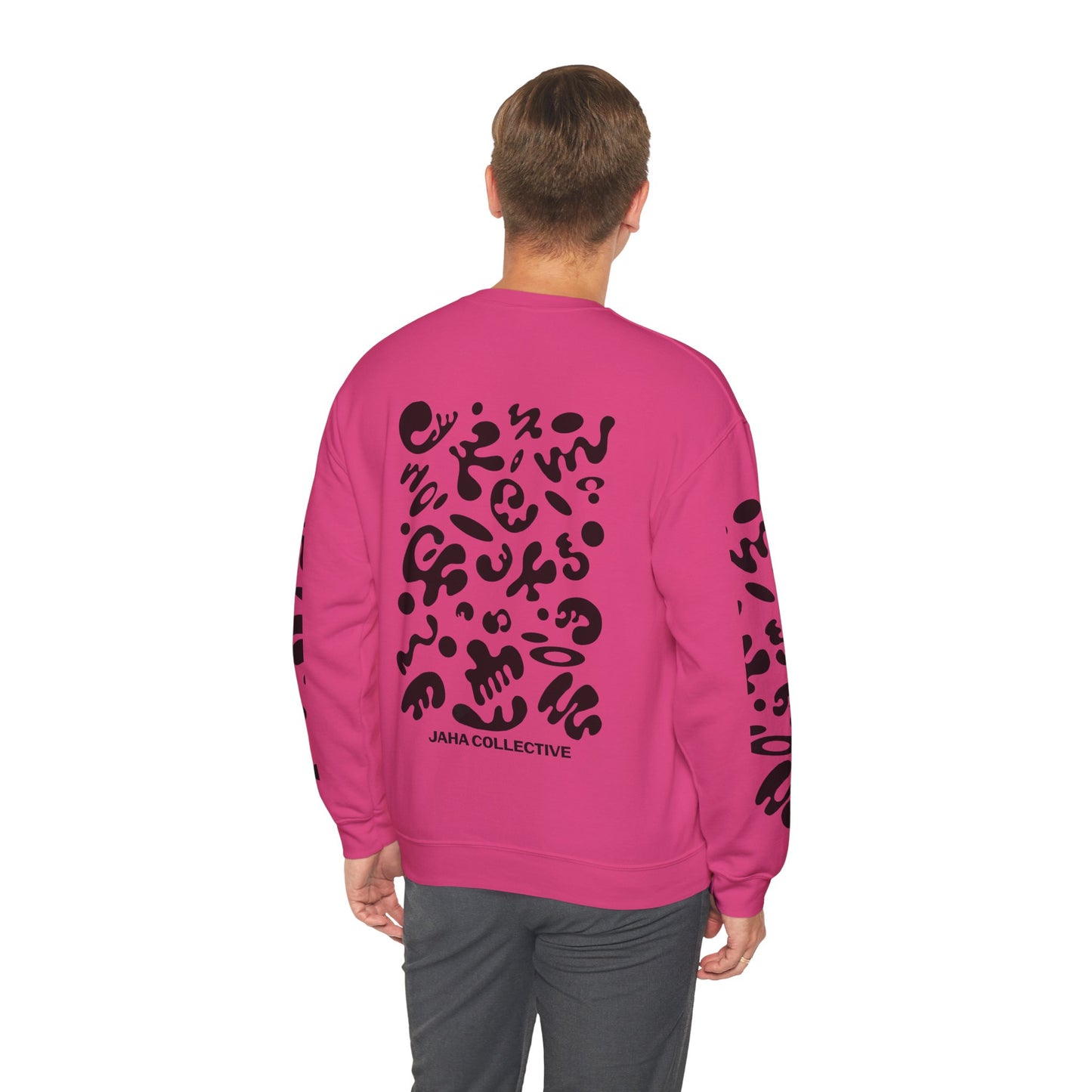 Pure Imagination Unisex Heavy Blend™ Crewneck Sweatshirt- Smoke Signal Black Print