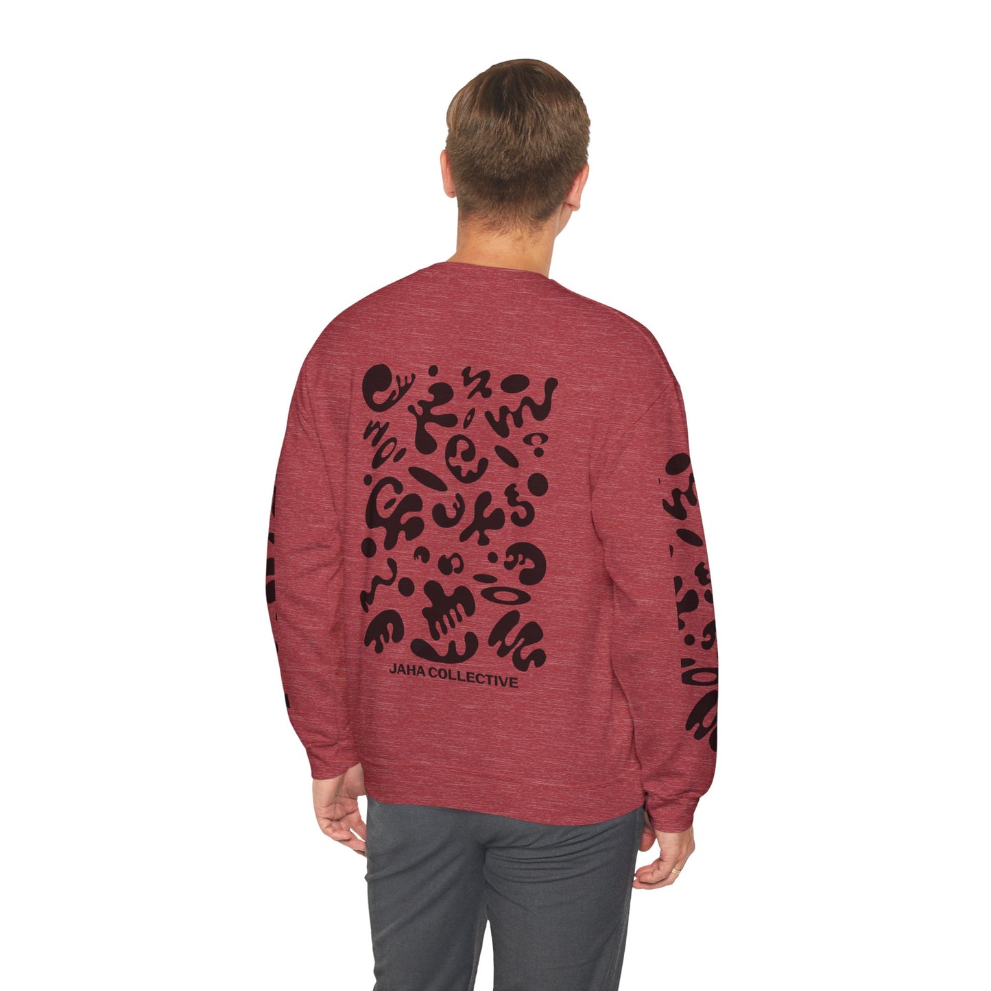 Pure Imagination Unisex Heavy Blend™ Crewneck Sweatshirt- Smoke Signal Black Print