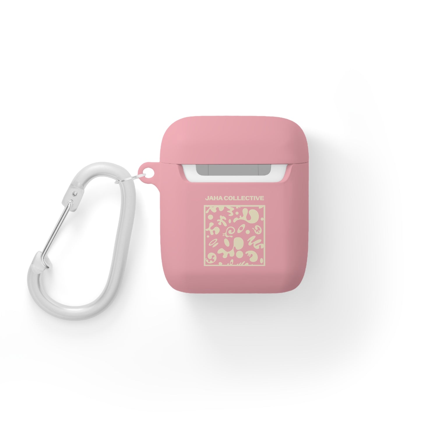 Adorn'd Square Hard Plastic Airpods Case Cover- Blank Page White