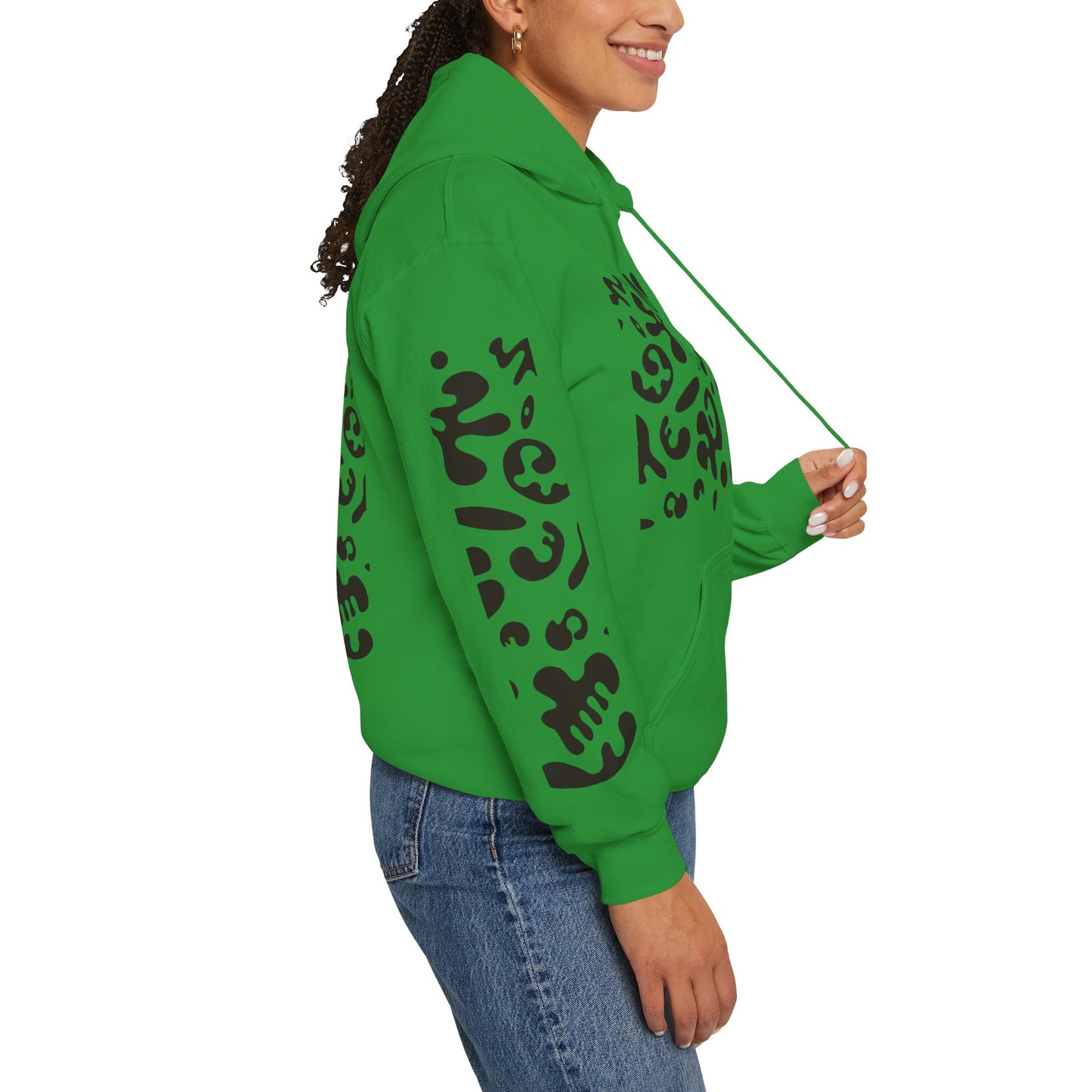 Mirror Work Unisex Heavy Blend™ Hooded Sweatshirt - Smoke Signal Black Print