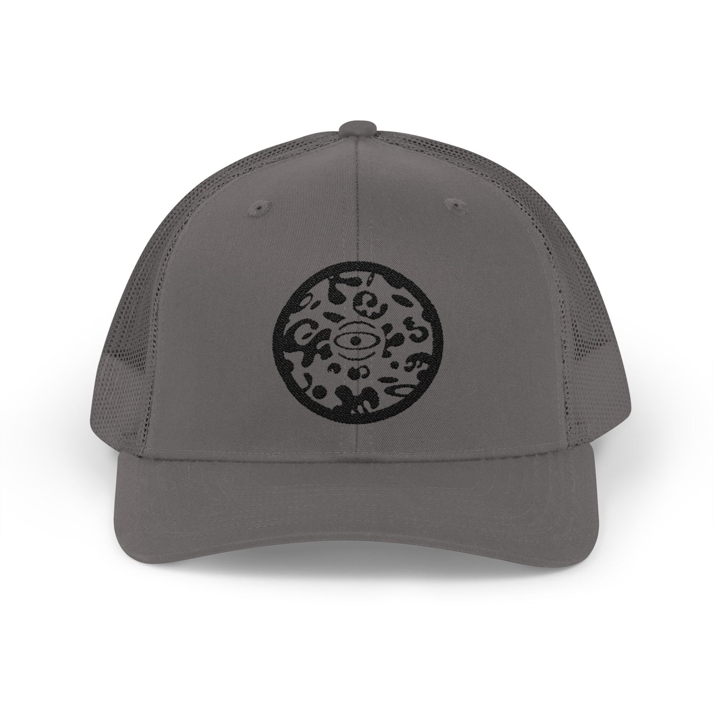 Adorn'd Logo Embroidered Retro Trucker Hat - Smoke Signal Black