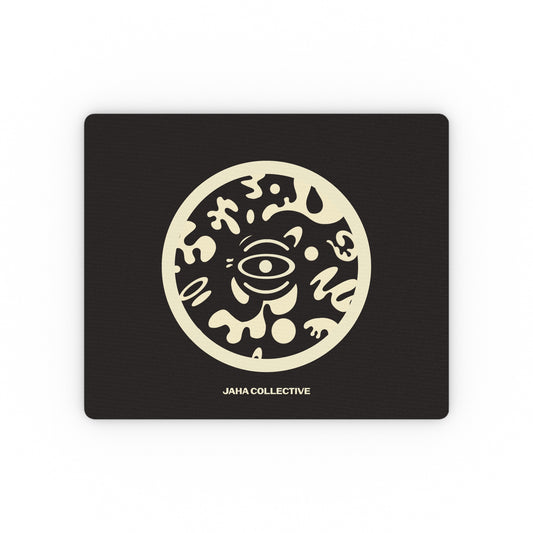 Adorn'd Minimalist Logo Rectangular Mouse Pad - Smoke Signal Black