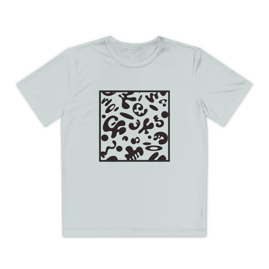 Adorn'd Youth Competitor Graphic Tee - Smoke Signal Black