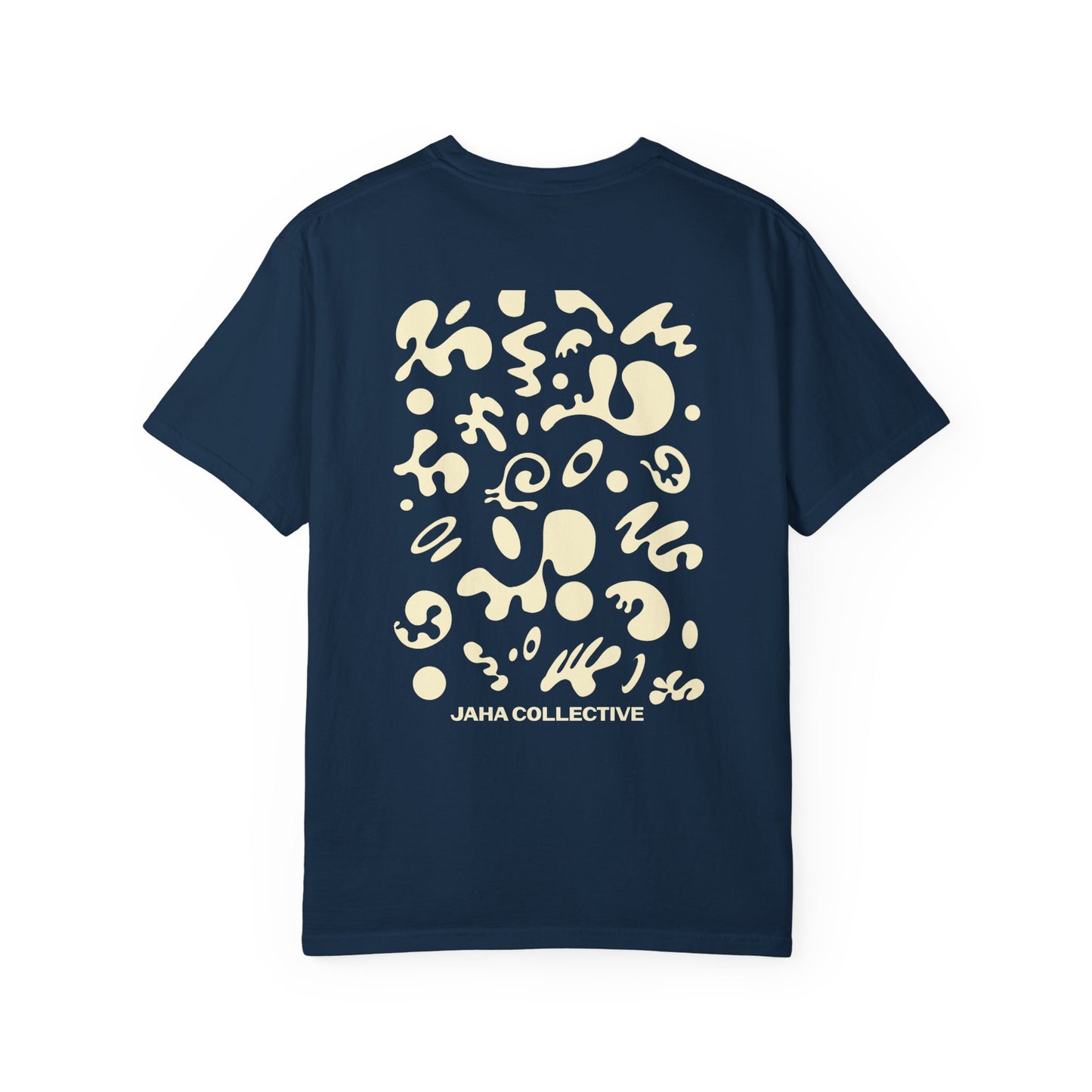 Pure Imagination Unisex Garment-Dyed T-Shirt (Cool Neutrals) - Blank Page White Print