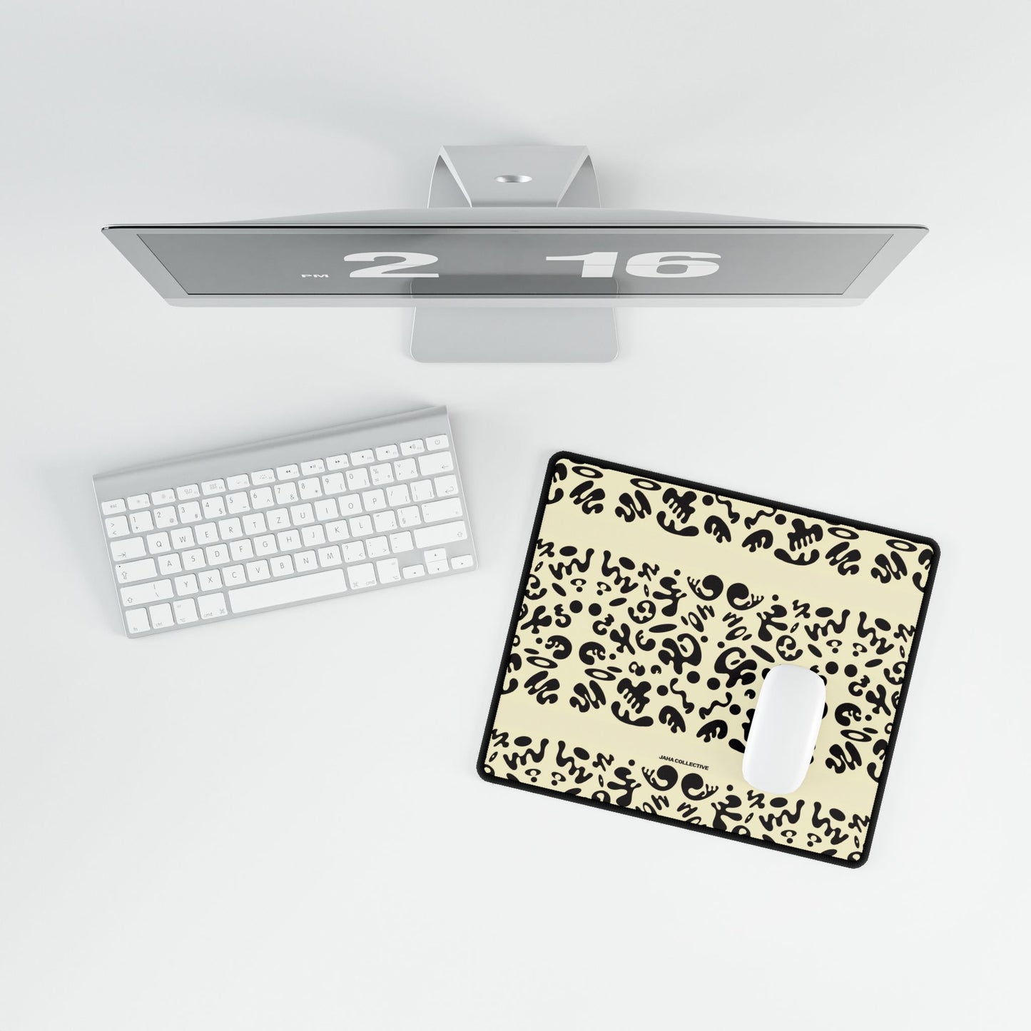 Mirror Work Desk Mats - Blank Page White