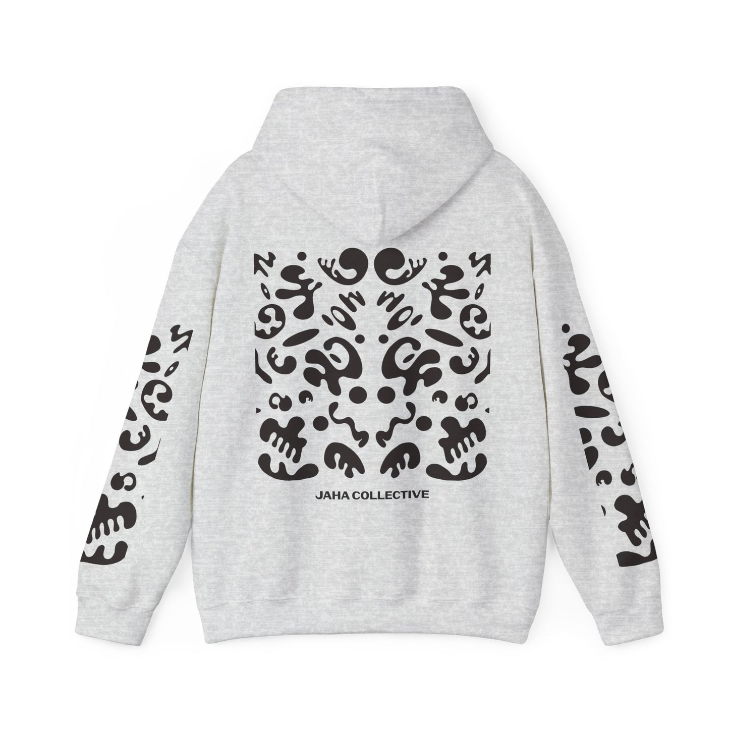 Mirror Work Unisex Heavy Blend™ Hooded Sweatshirt - Smoke Signal Black Print