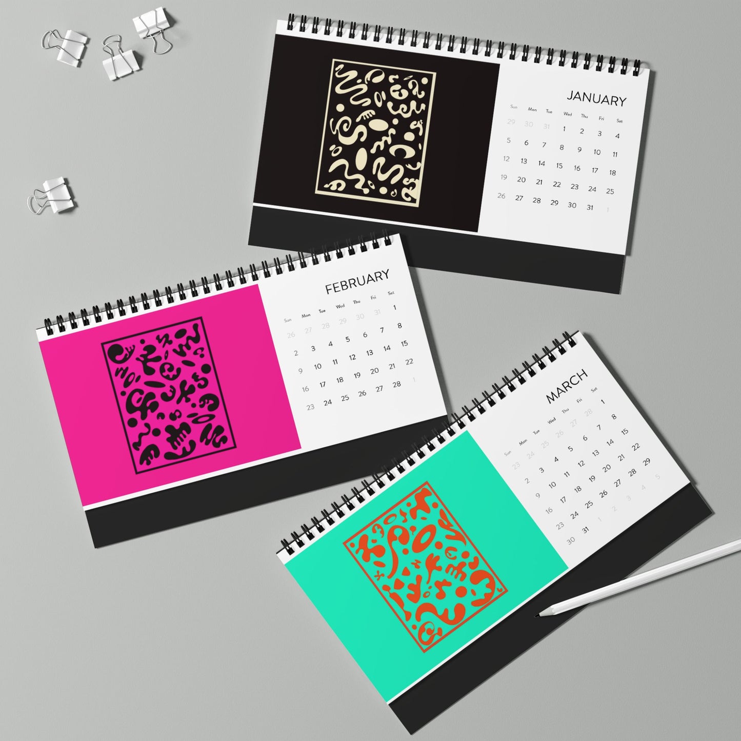 Deep Dream Desktop Calendar (2025)