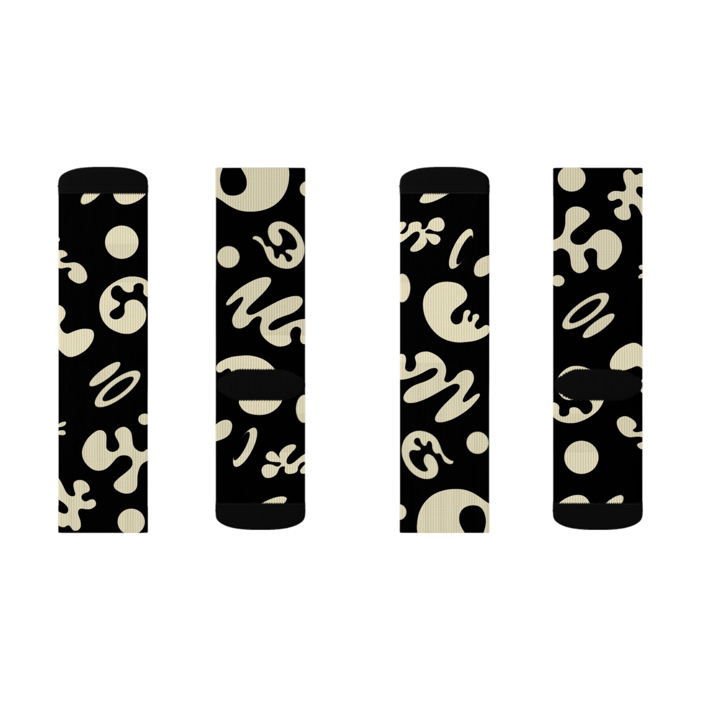 Pure Imagination Print Socks - Smoke Signal Black