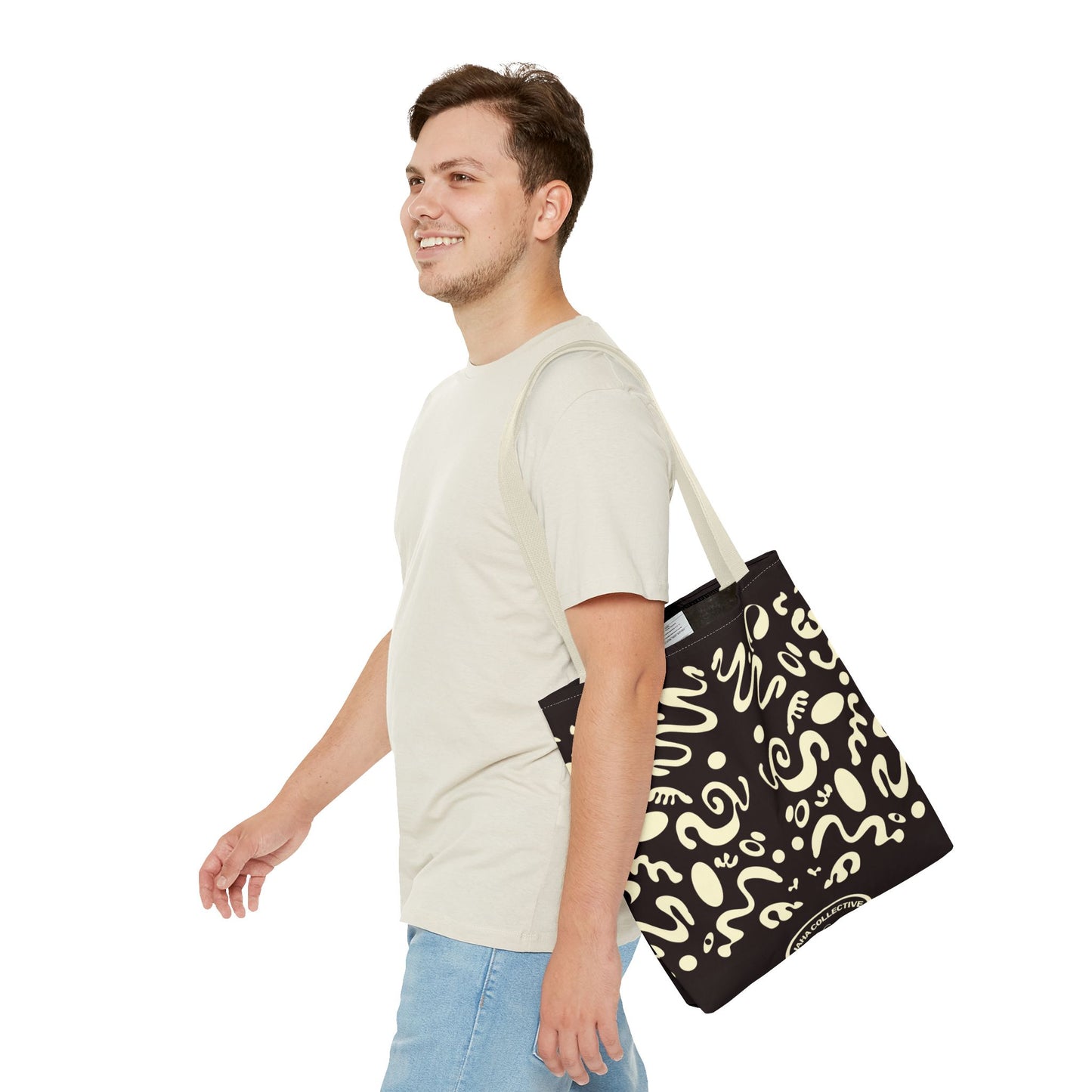 Mirror Work Colorful Tote Bag - Smoke Signal