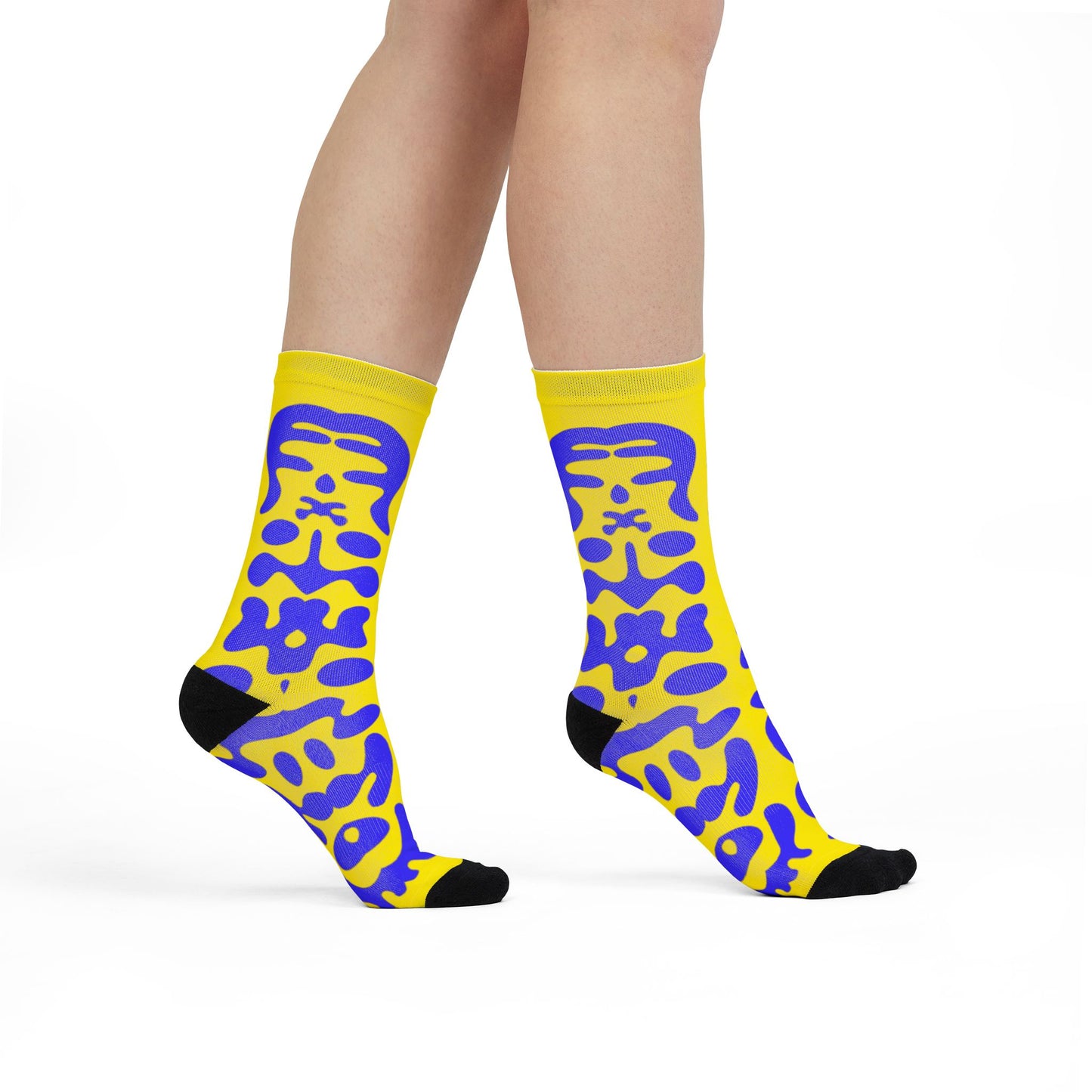 Mirror Work Color Crew Socks - Sunspell