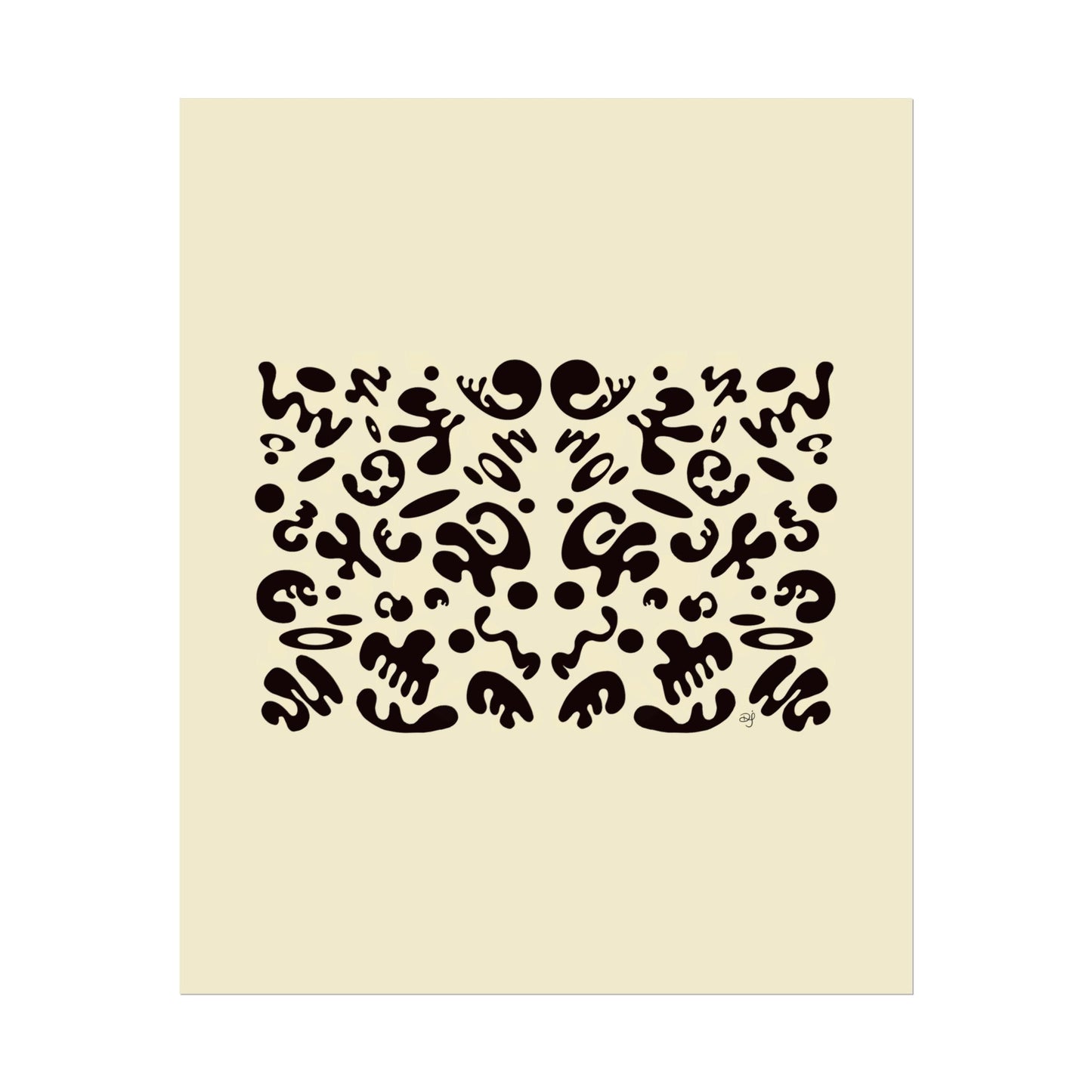 Mirror Work Rolled Poster (Portrait) - Blank Page