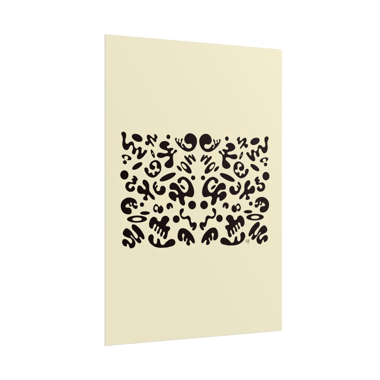 Mirror Work Rolled Poster (Portrait) - Blank Page