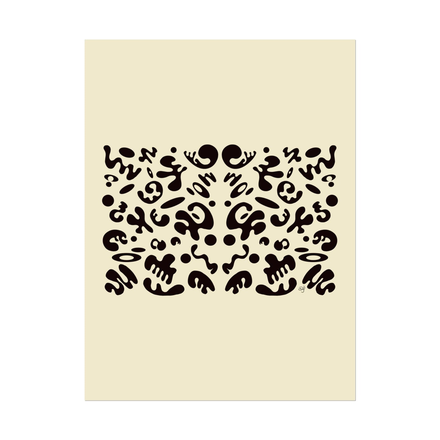 Mirror Work Rolled Poster (Portrait) - Blank Page