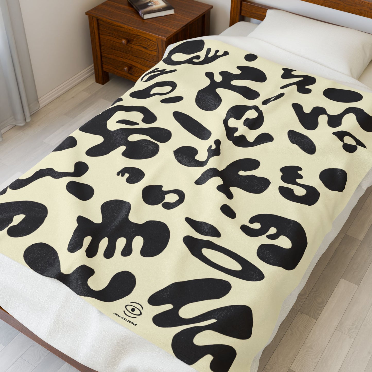 Pure Imagination Velveteen Plush Blanket - Blank Page White