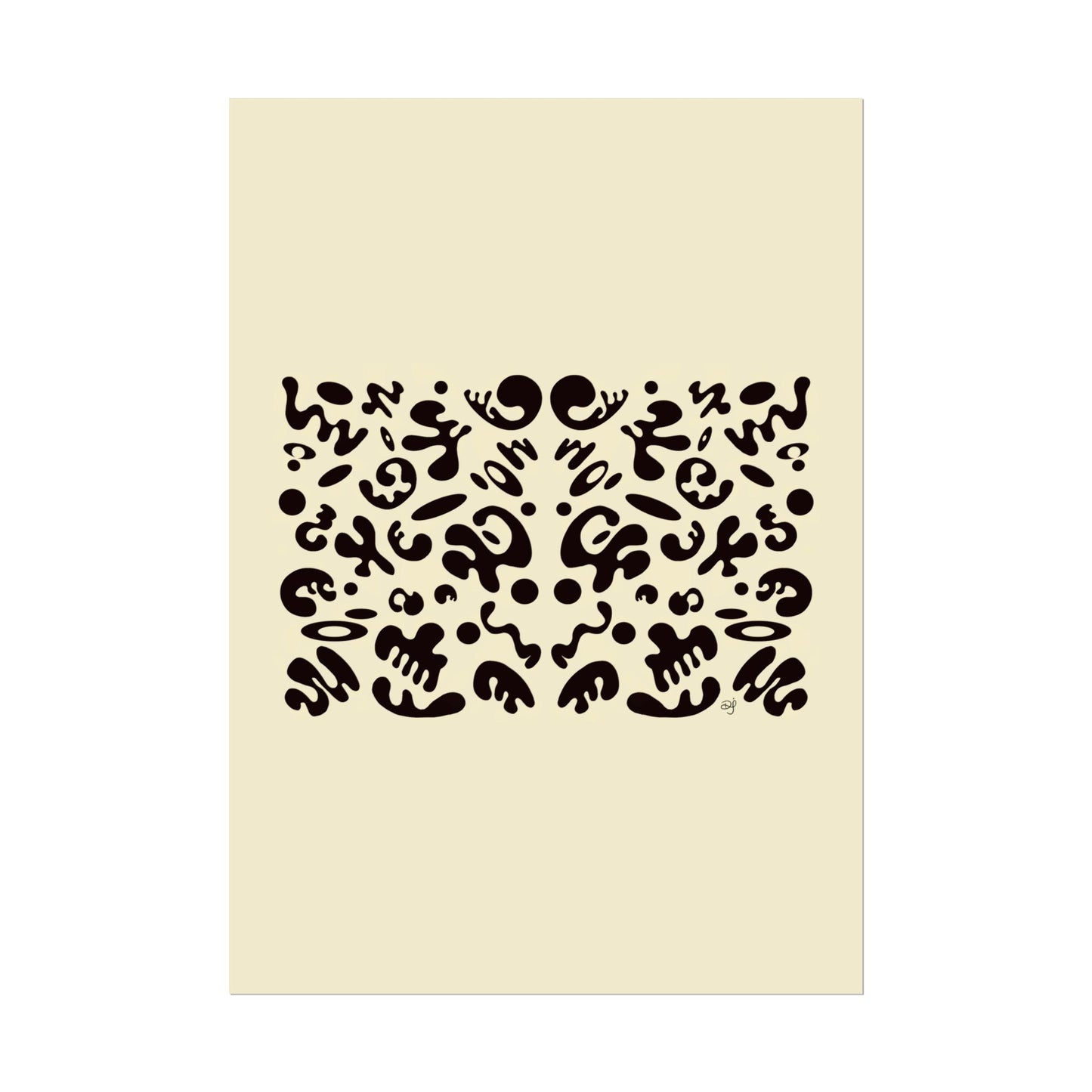 Mirror Work Rolled Poster (Portrait) - Blank Page