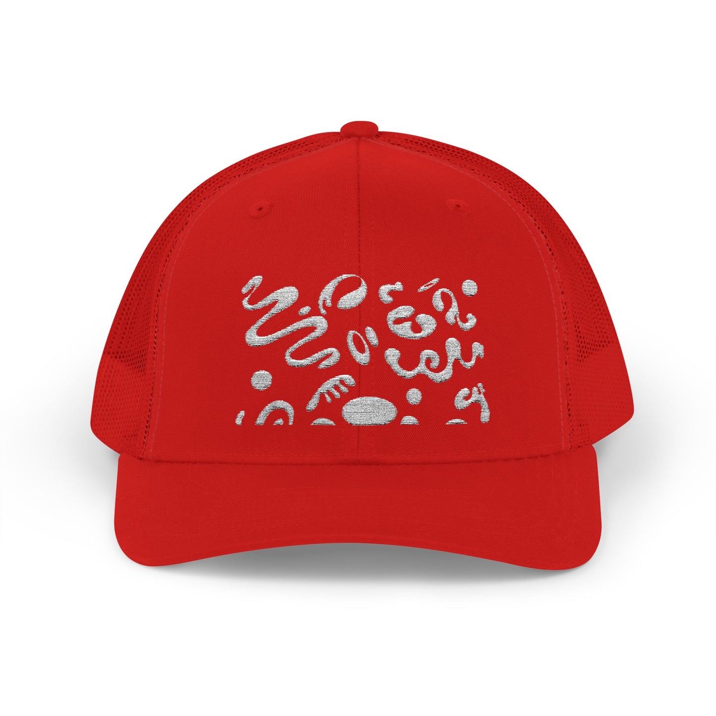 Pure Imagination Embroidered Retro Trucker Hat - Blank Page White