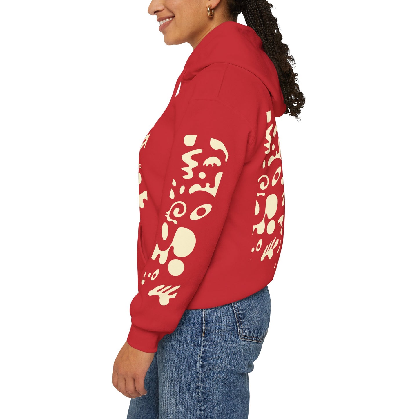 Mirror Work Unisex Heavy Blend™ Hooded Sweatshirt - Blank Page White Print