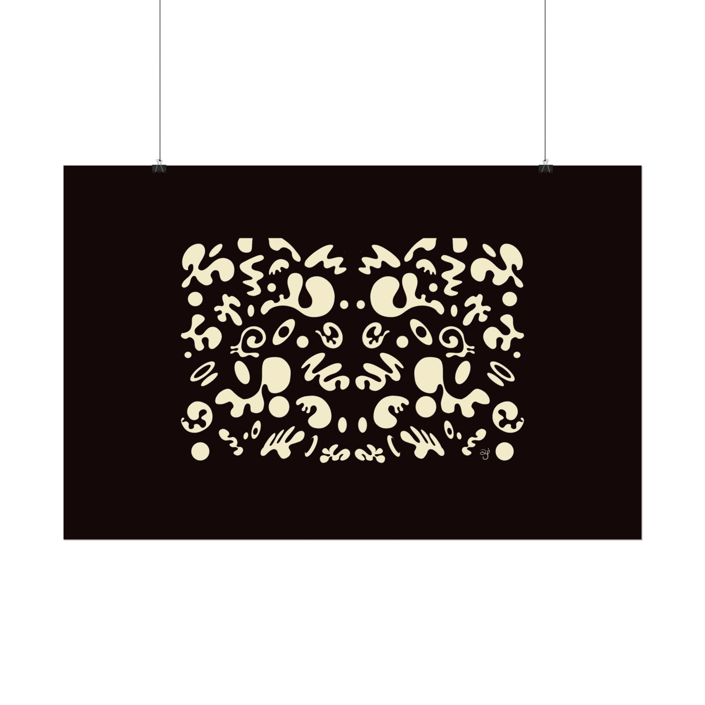 Mirror Work Rolled Poster (Landscape) - Smoke Signal