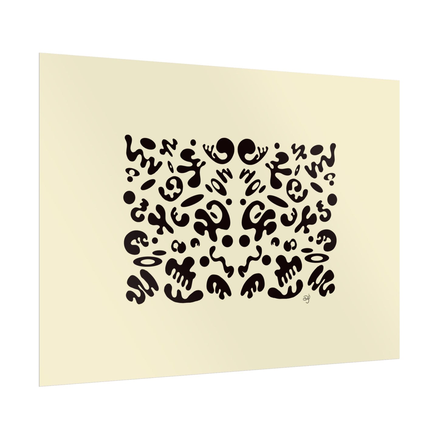 Mirror Work Rolled Poster (Landscape) - Blank Page