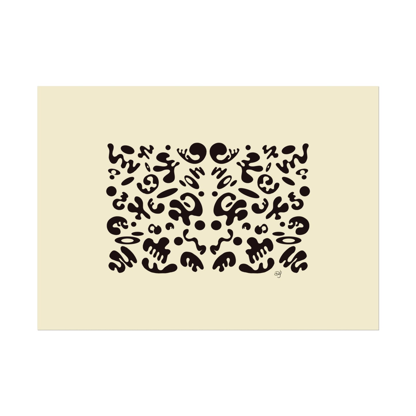 Mirror Work Rolled Poster (Landscape) - Blank Page