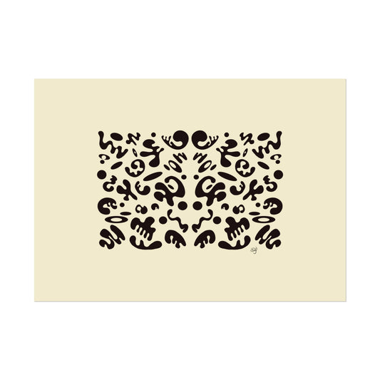 Mirror Work Rolled Poster (Landscape) - Blank Page