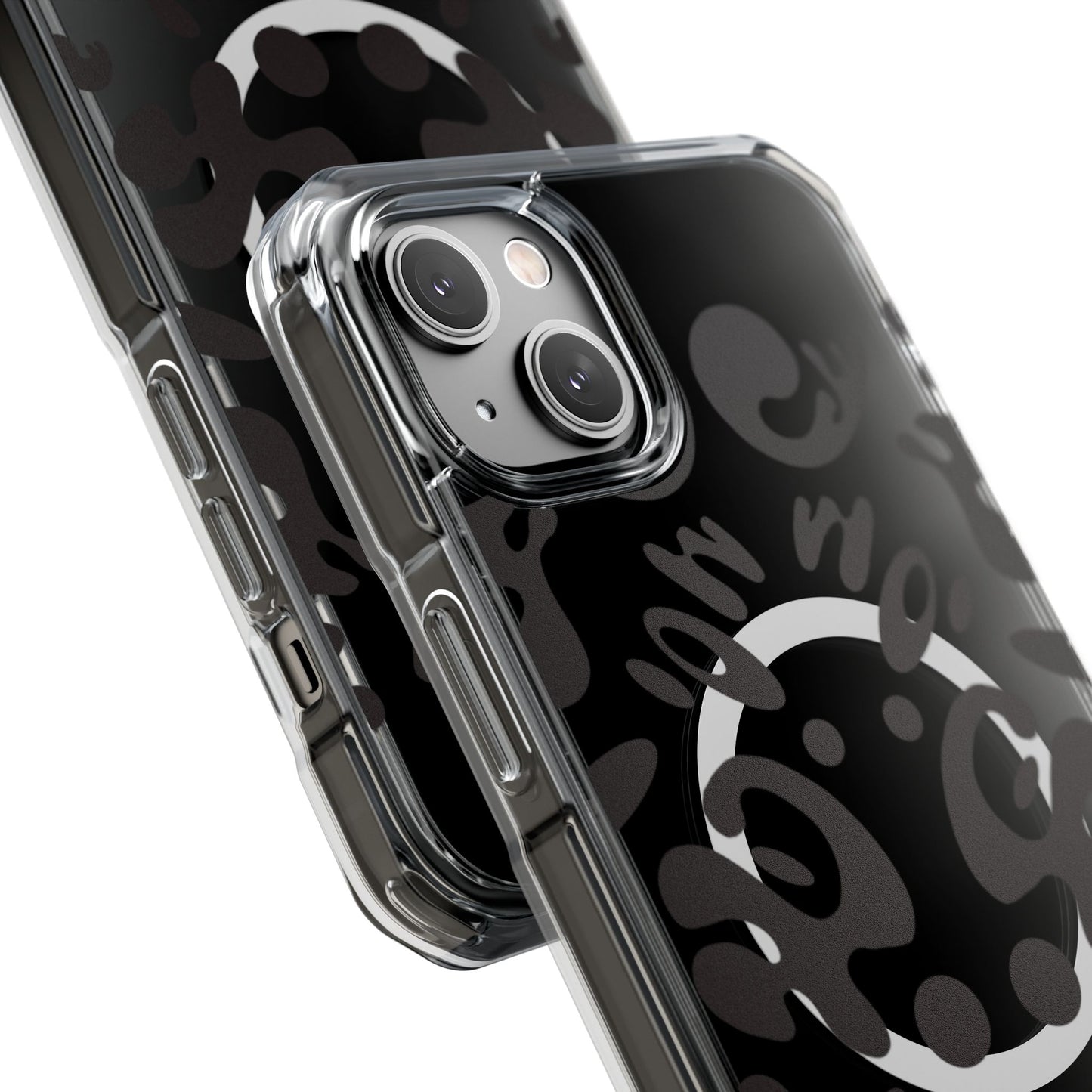 Mirror Work Clear MagSafe Impact Case - Smoke Signal Black