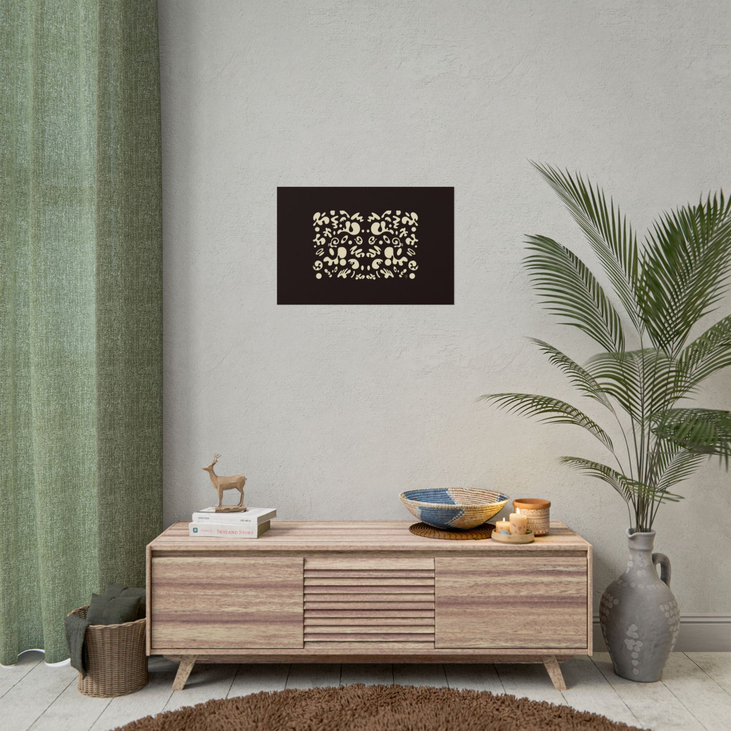 Mirror Work Rolled Poster (Landscape) - Smoke Signal