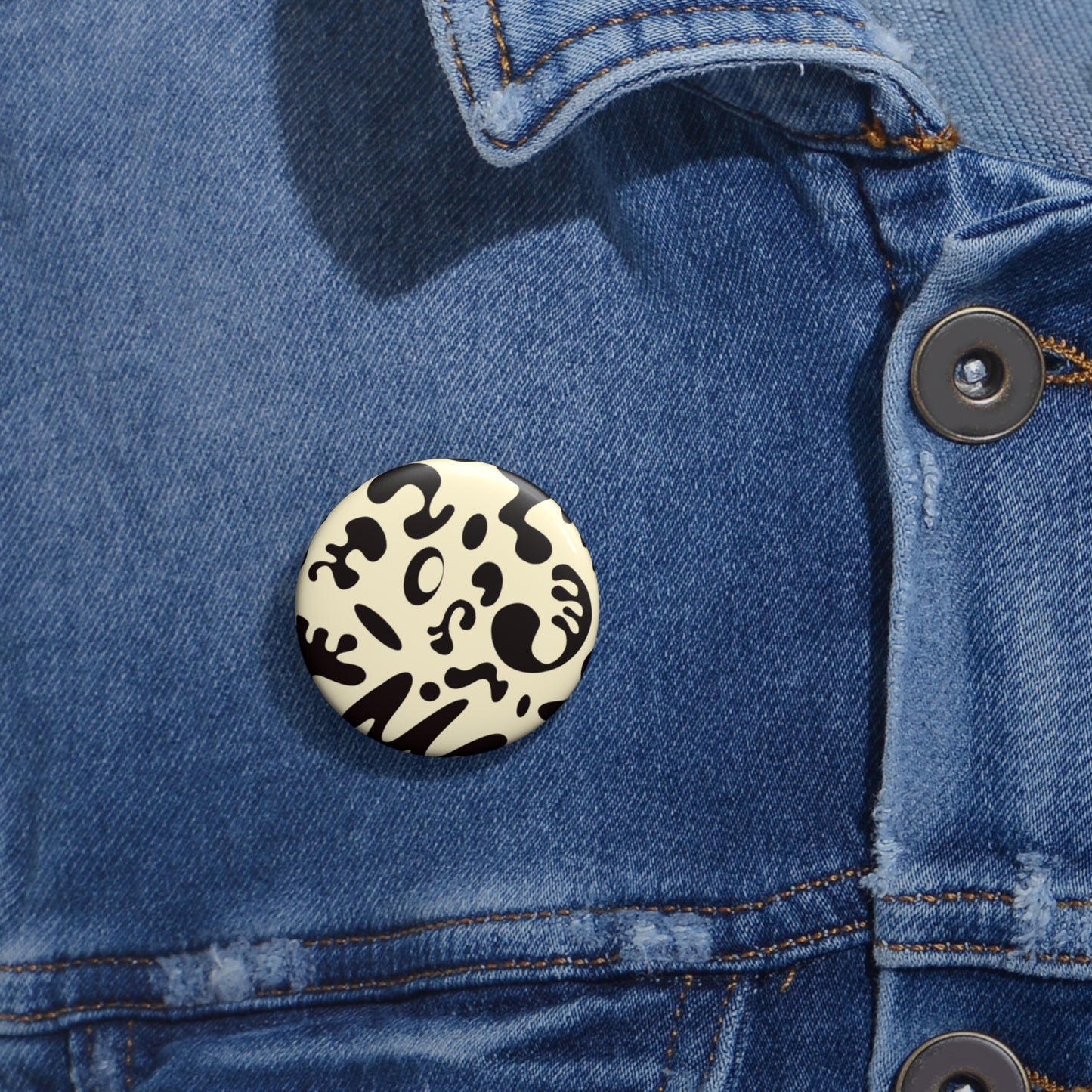 Pure Imagination Pin Button - Blank Page