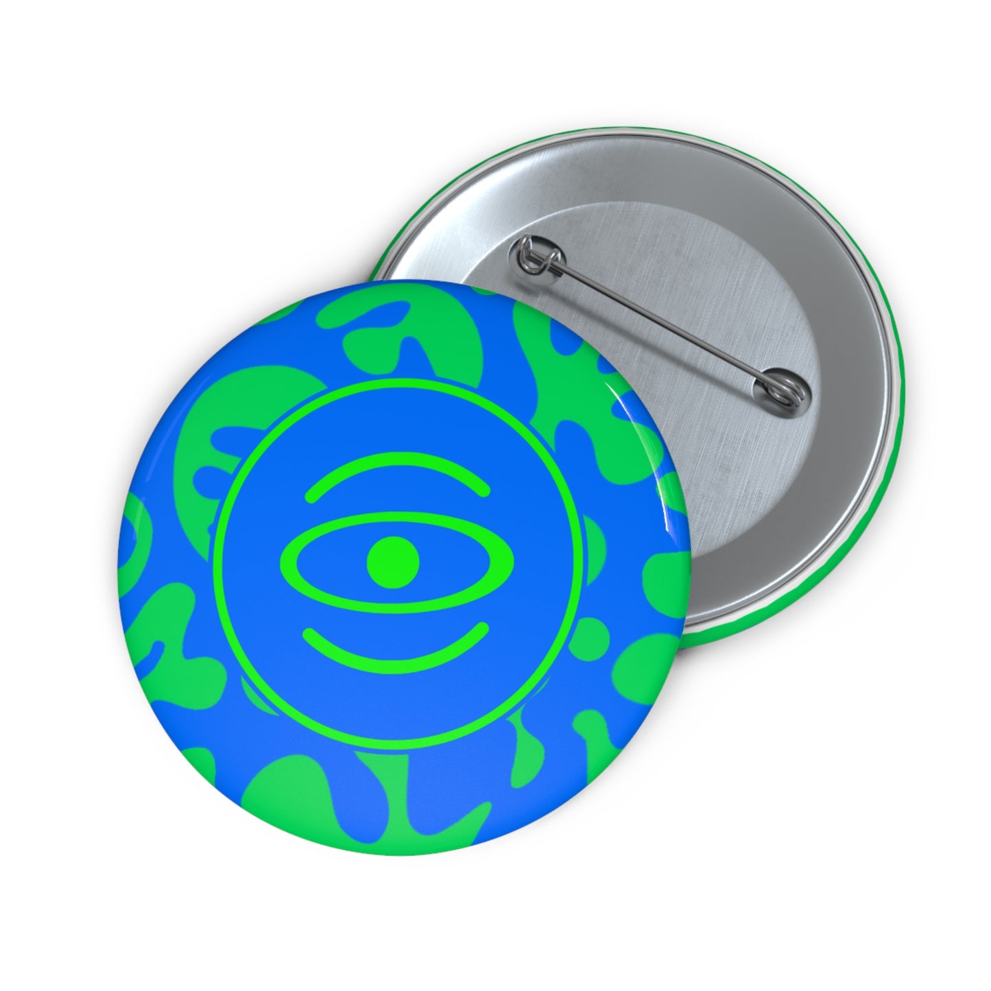 Adorn'd Color Logo Pin Button - Tide Pool