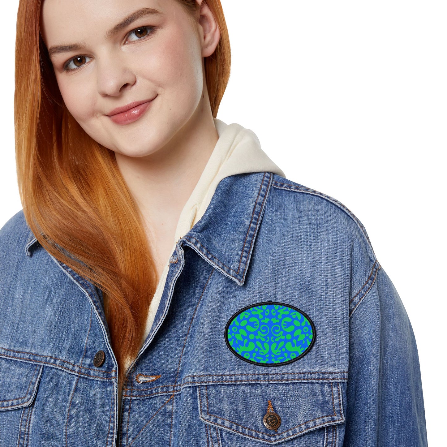 Mirror Work Color Vibrant Iron-On Patches - Tide Pool