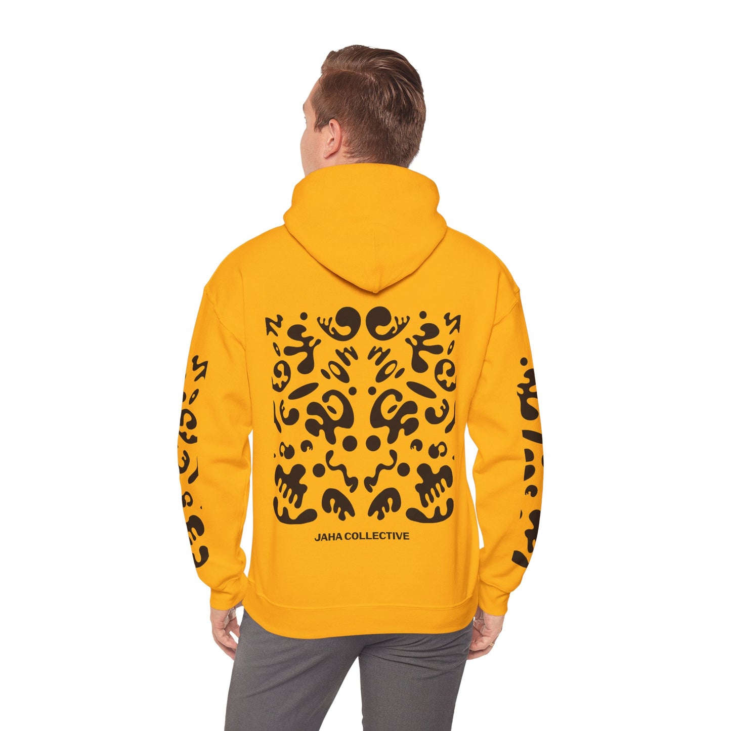 Mirror Work Unisex Heavy Blend™ Hooded Sweatshirt - Smoke Signal Black Print