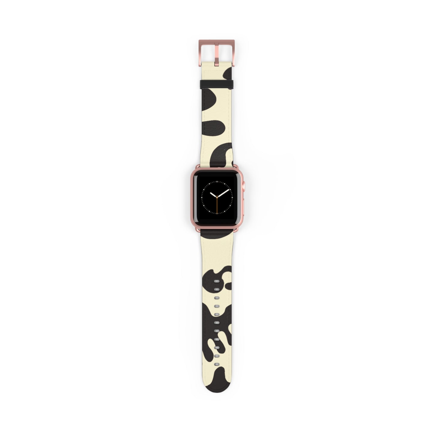 Pure Imagination Faux Leather Apple Watch Band - Blank Page White