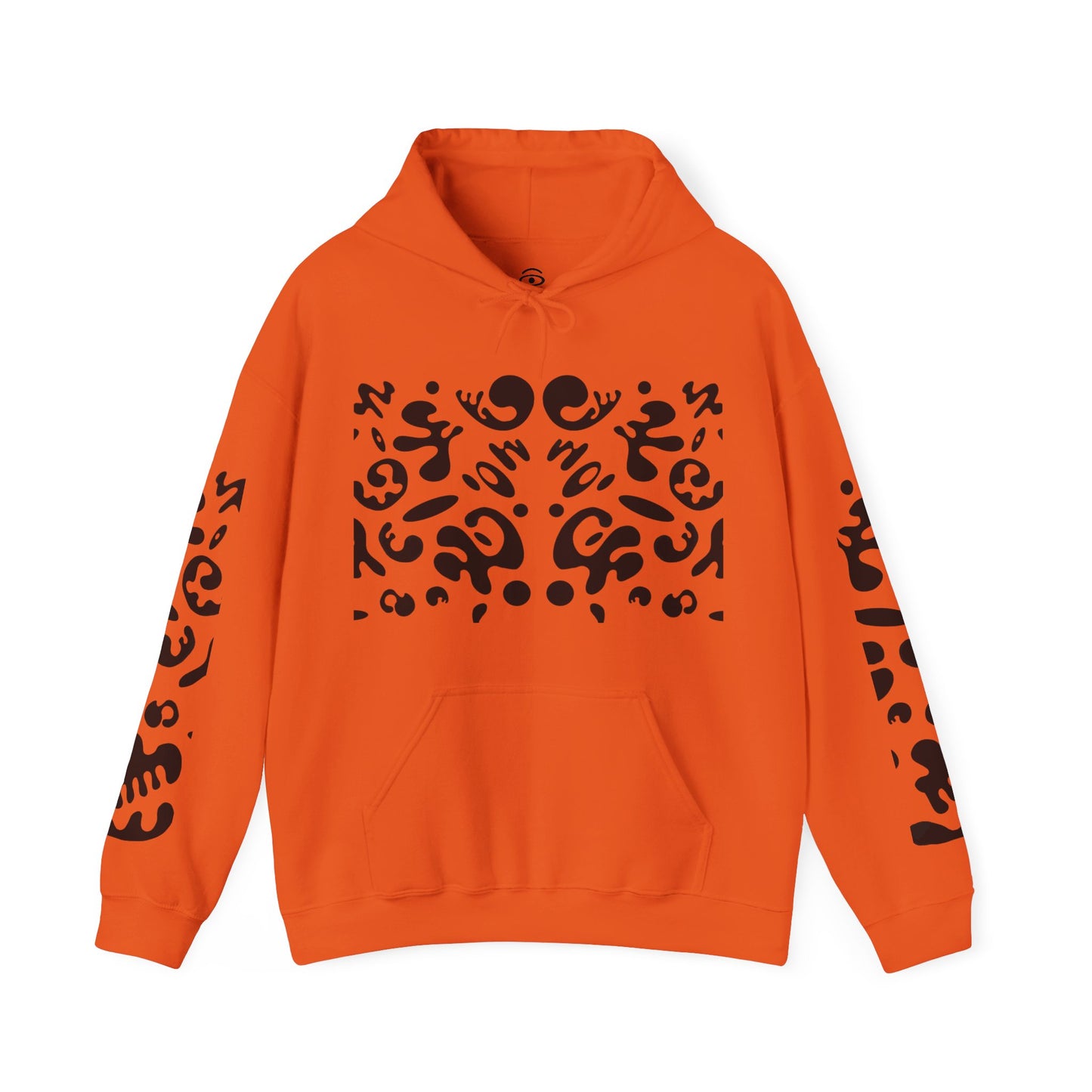 Mirror Work Unisex Heavy Blend™ Hooded Sweatshirt - Smoke Signal Black Print