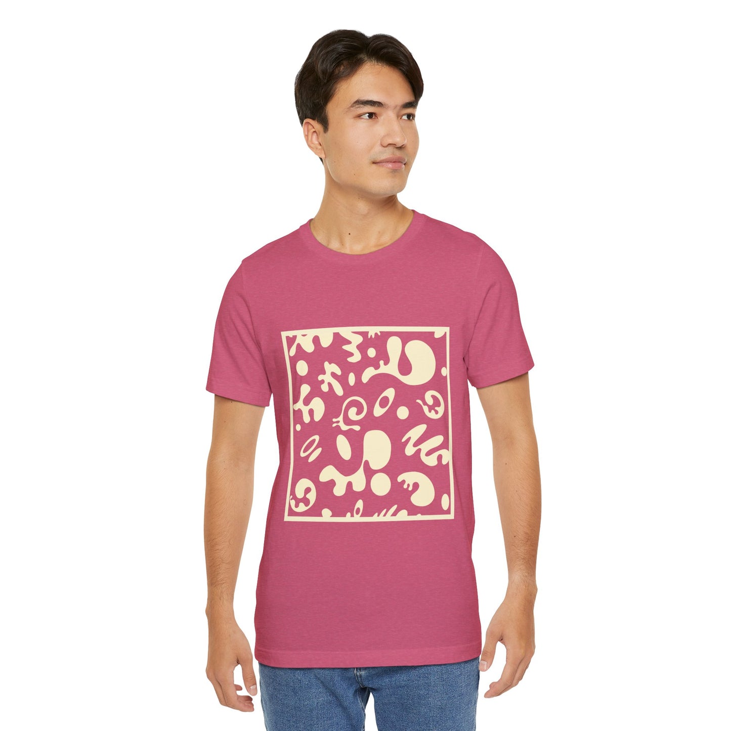 Adorn'd Unisex Jersey Short Sleeve Tee - Blank Page White Print