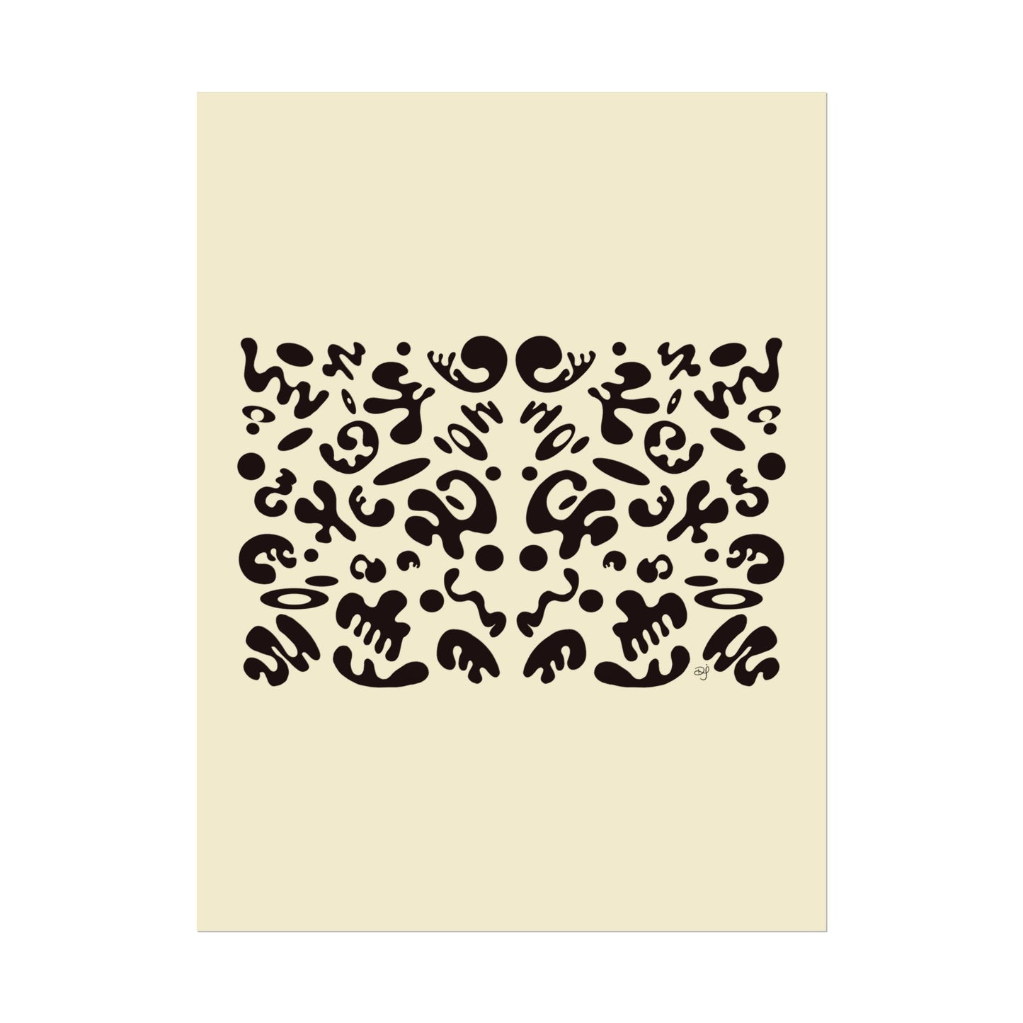 Mirror Work Rolled Poster (Portrait) - Blank Page