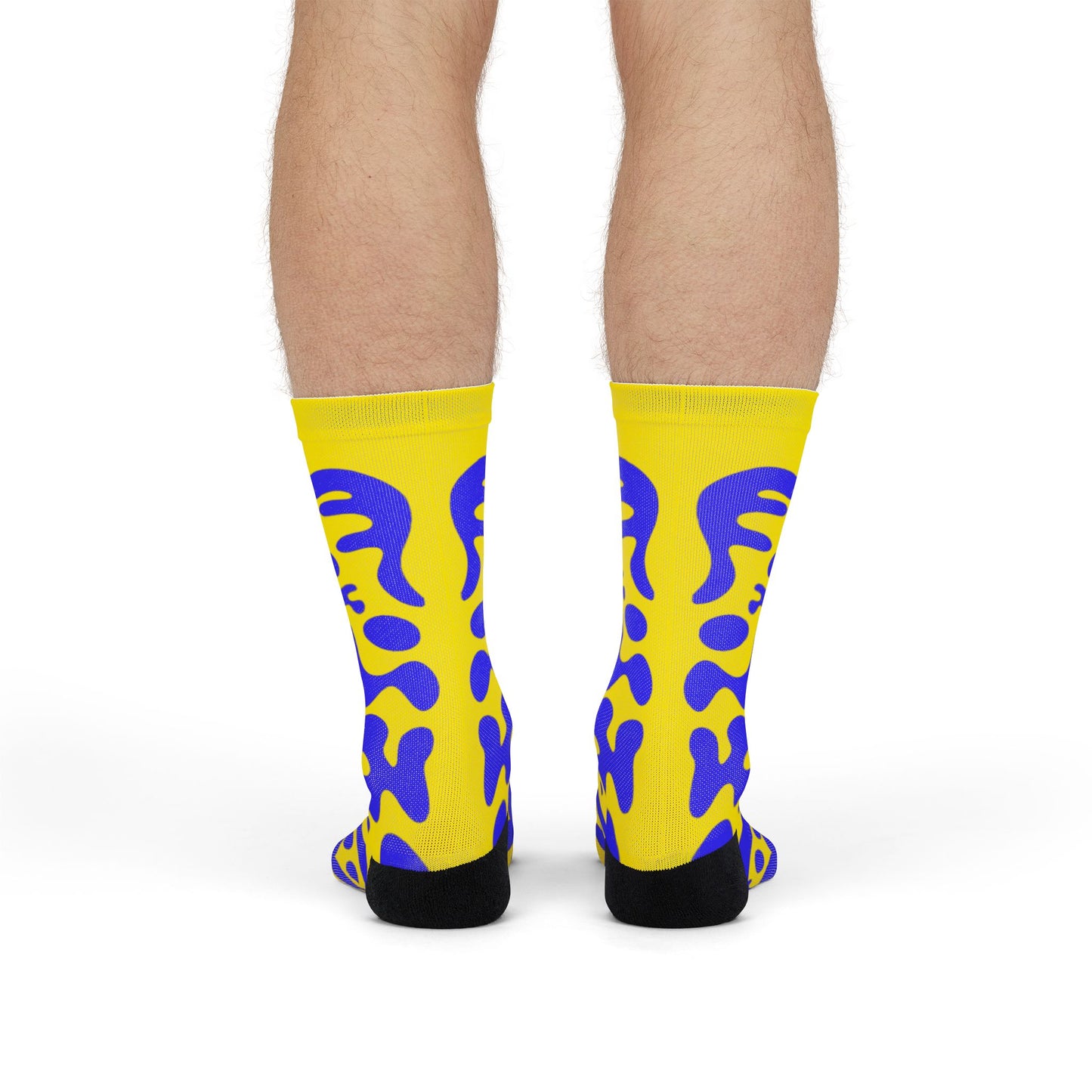 Mirror Work Color Crew Socks - Sunspell