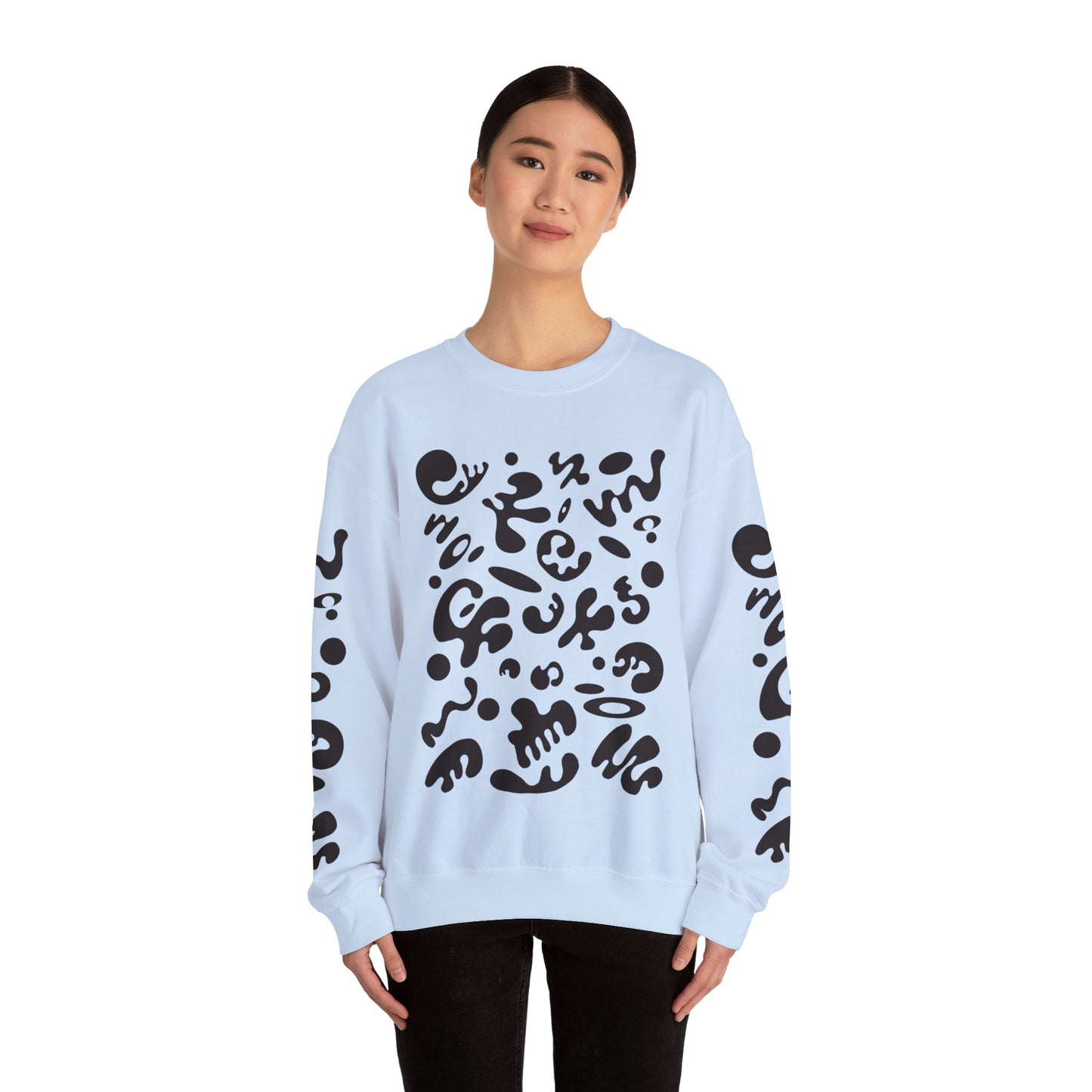 Pure Imagination Unisex Heavy Blend™ Crewneck Sweatshirt- Smoke Signal Black Print