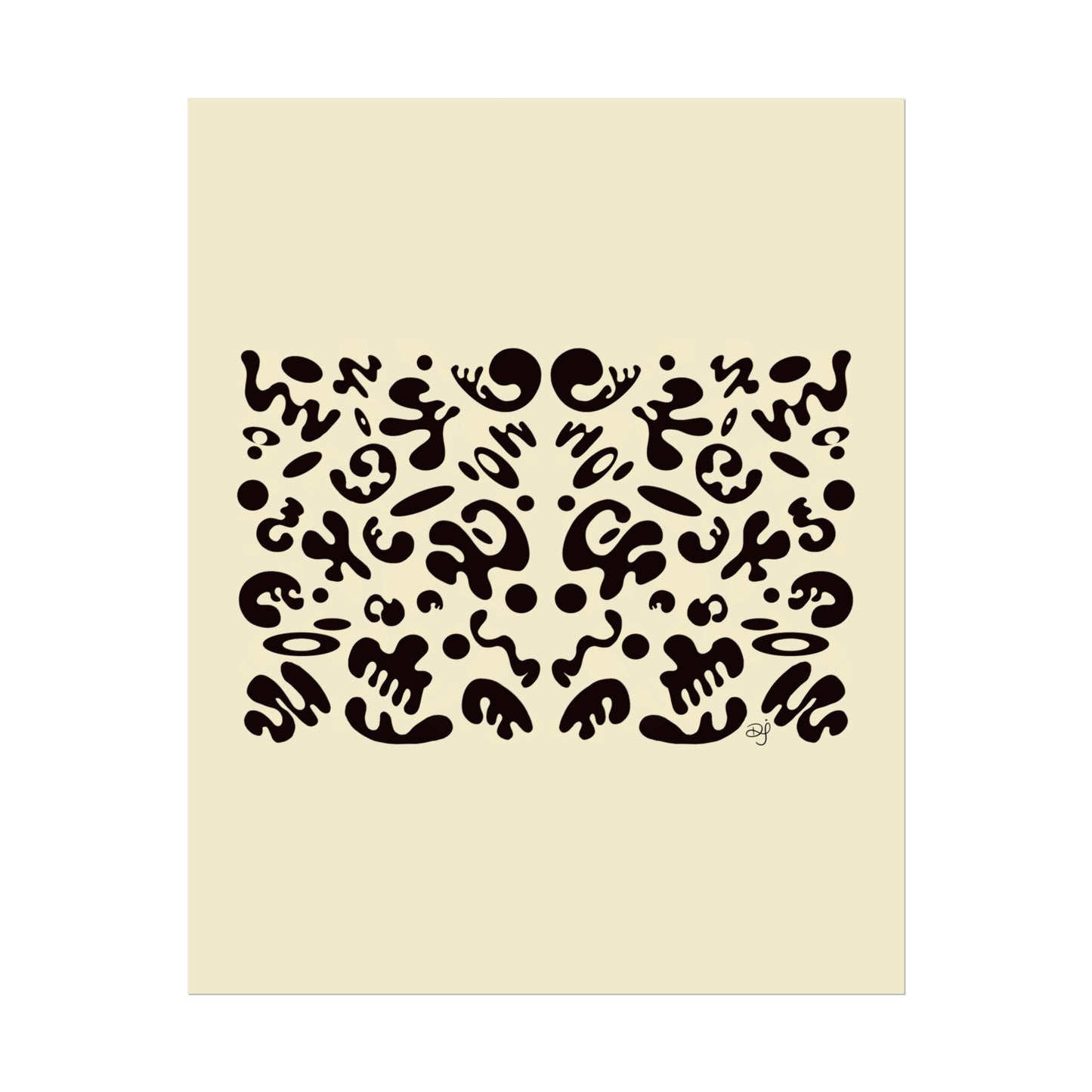 Mirror Work Rolled Poster (Portrait) - Blank Page