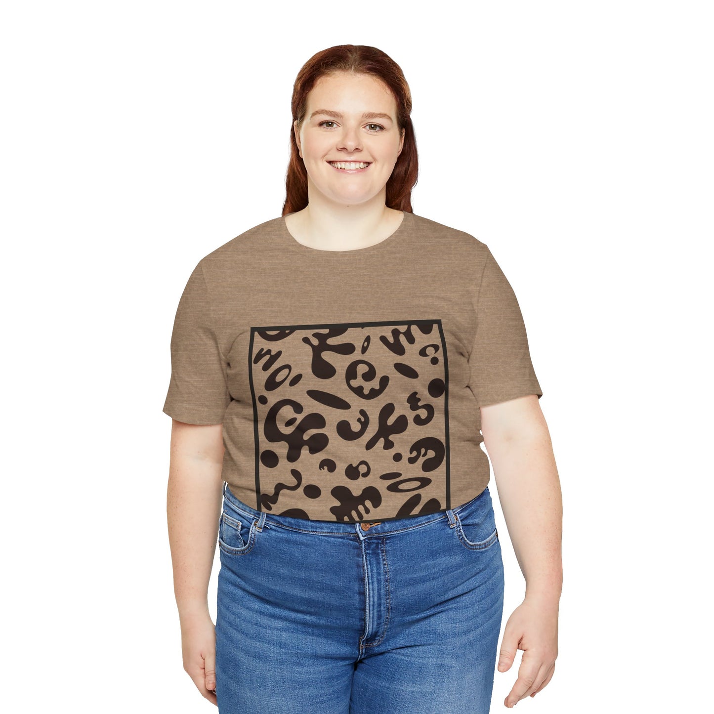 Adorn'd Unisex Jersey Short Sleeve Tee - Smoke Signal Black Print